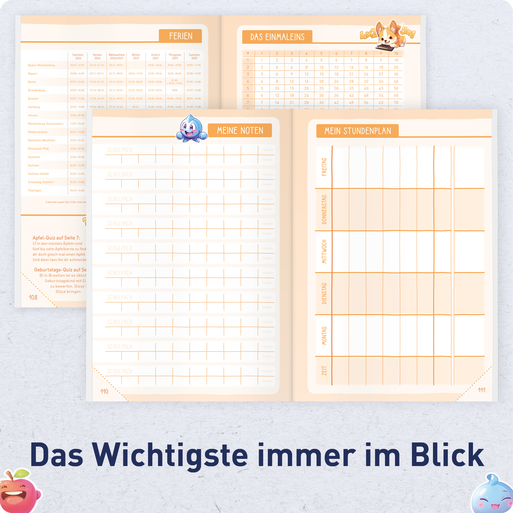 Artikelbild 5 des Artikels “Hausaufgabenheft Grundschule 2026/2027 A5 mit Datum [Gaming] “