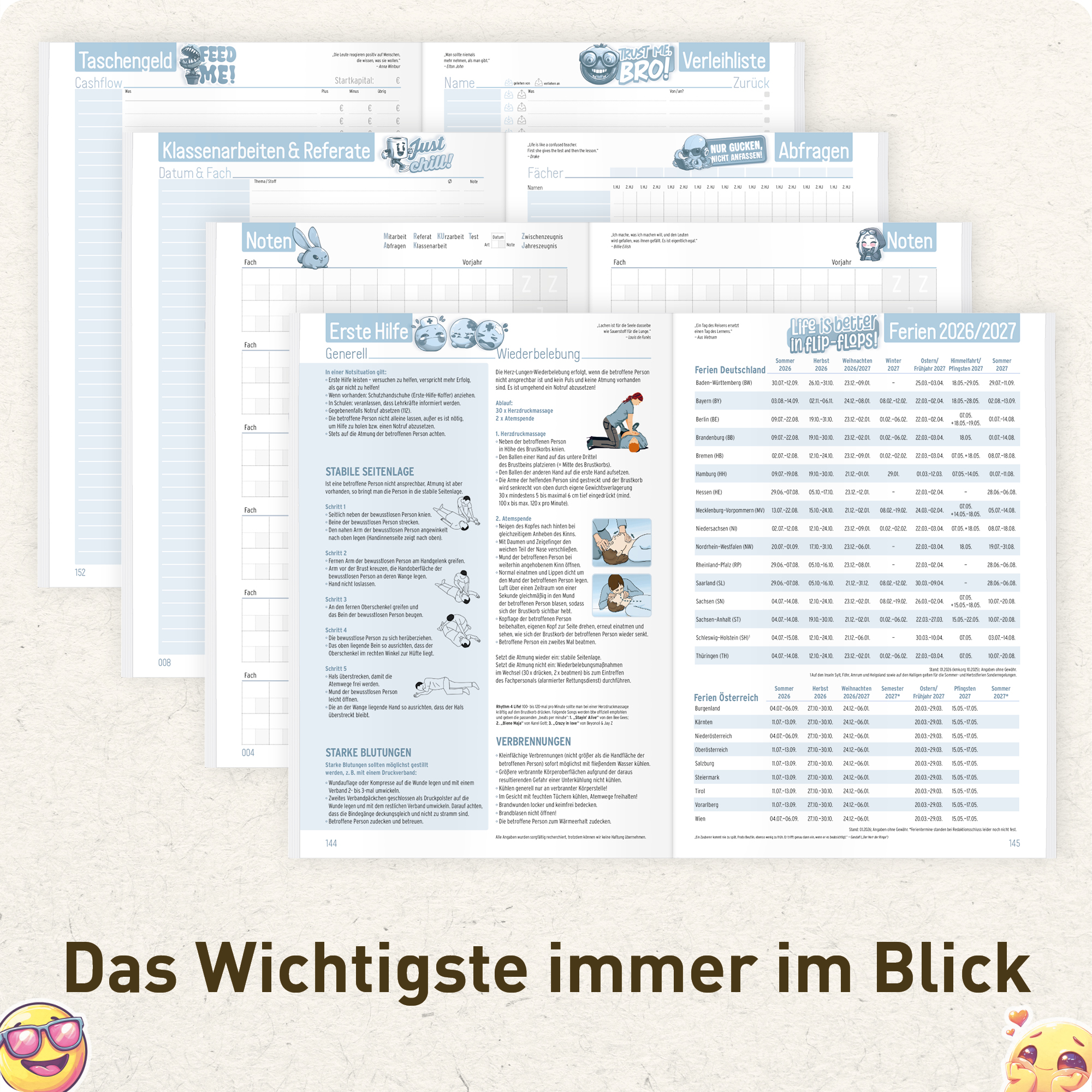 Artikelbild 5 des Artikels “Häfft Planer A5 2026/2027 [Skull] “