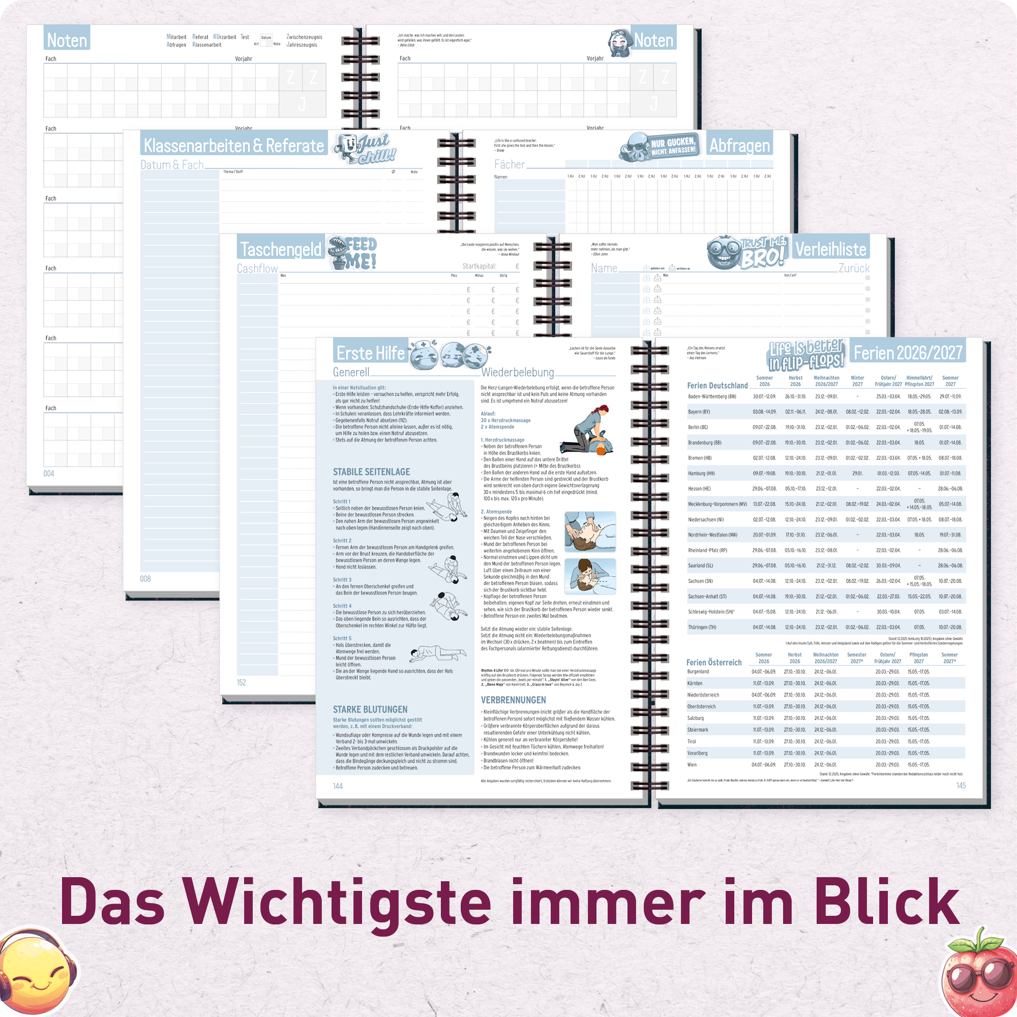 Artikelbild 5 des Artikels “Häfft Planer Premium A5 2026/2027 [Duck off] “