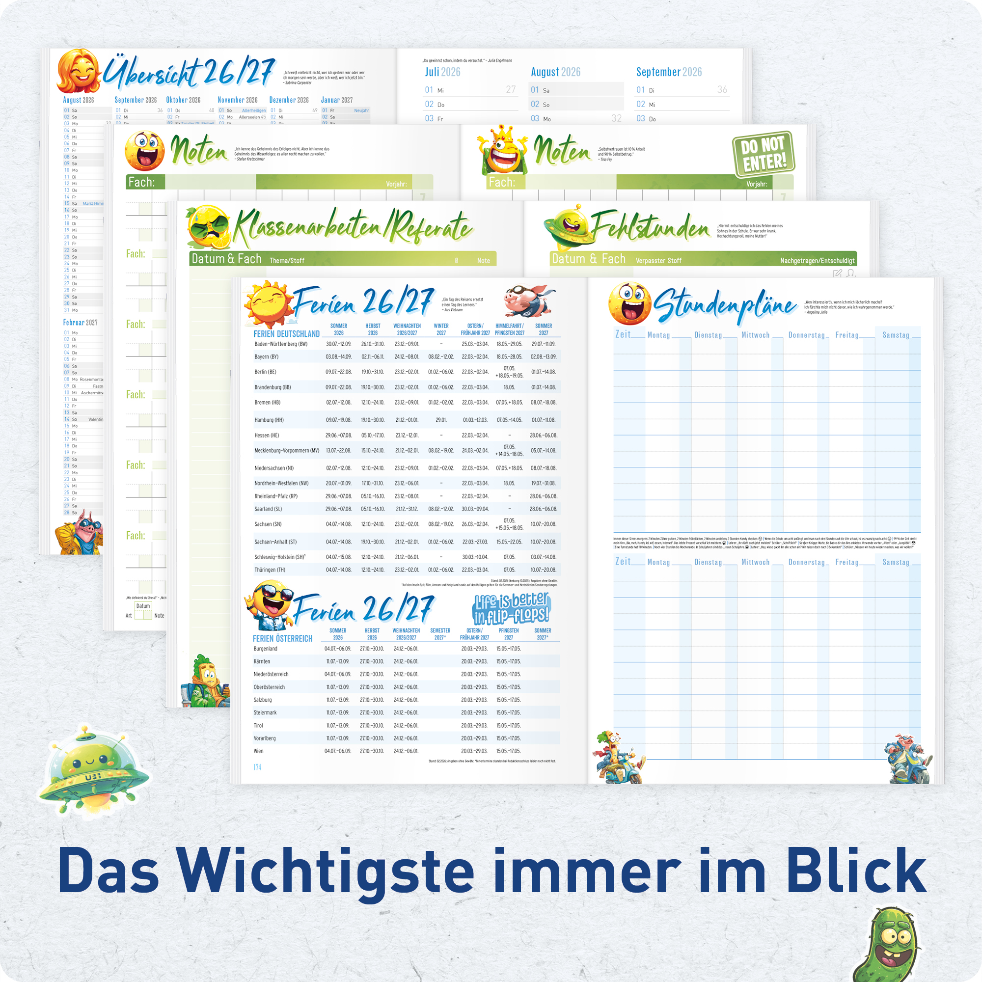 Artikelbild 5 des Artikels “Häfft Original Hausaufgabenheft A5 2026/2027 [Stickermania München] “