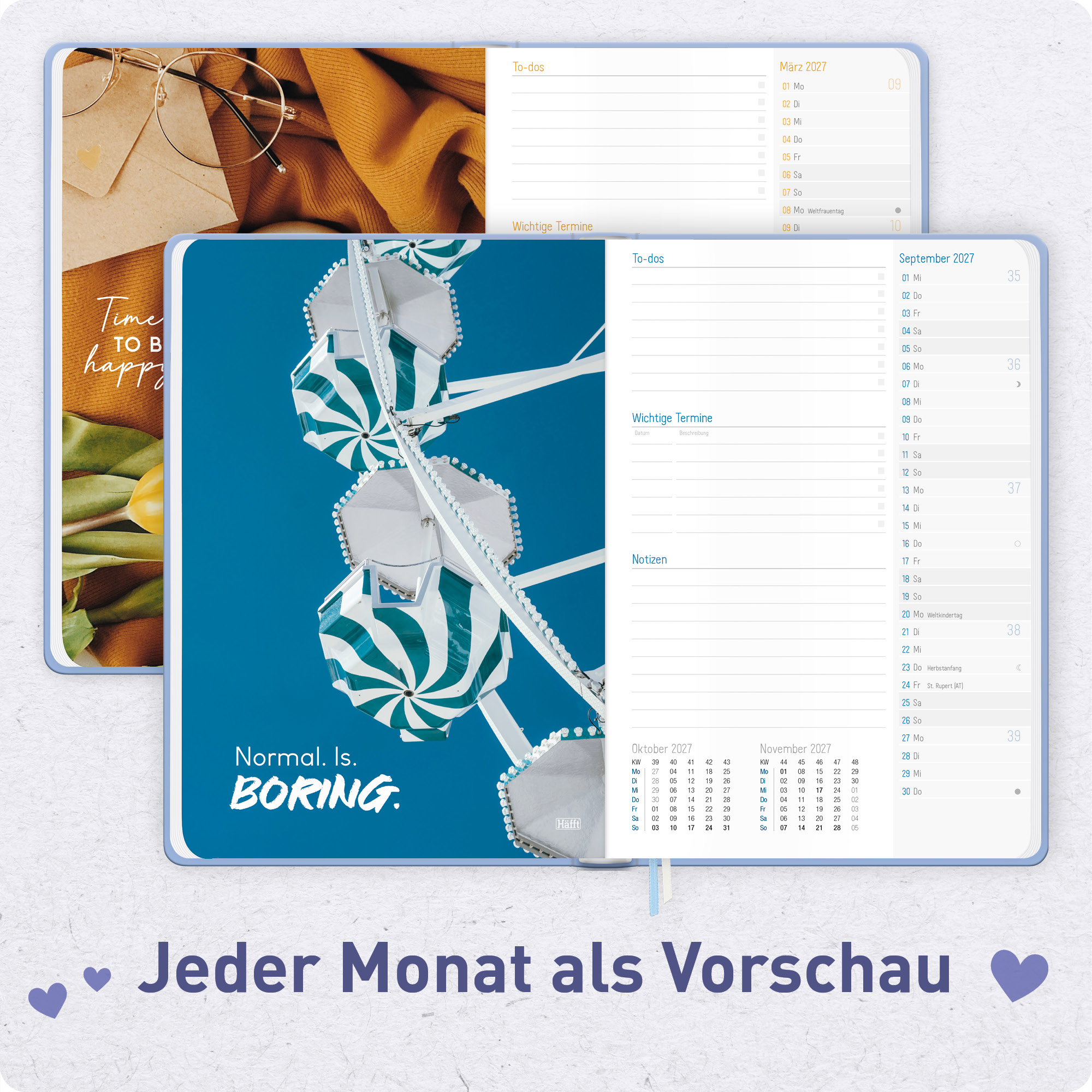 Artikelbild 5 des Artikels “Häfft-Timer A5 2026/2027 [Much Love] “