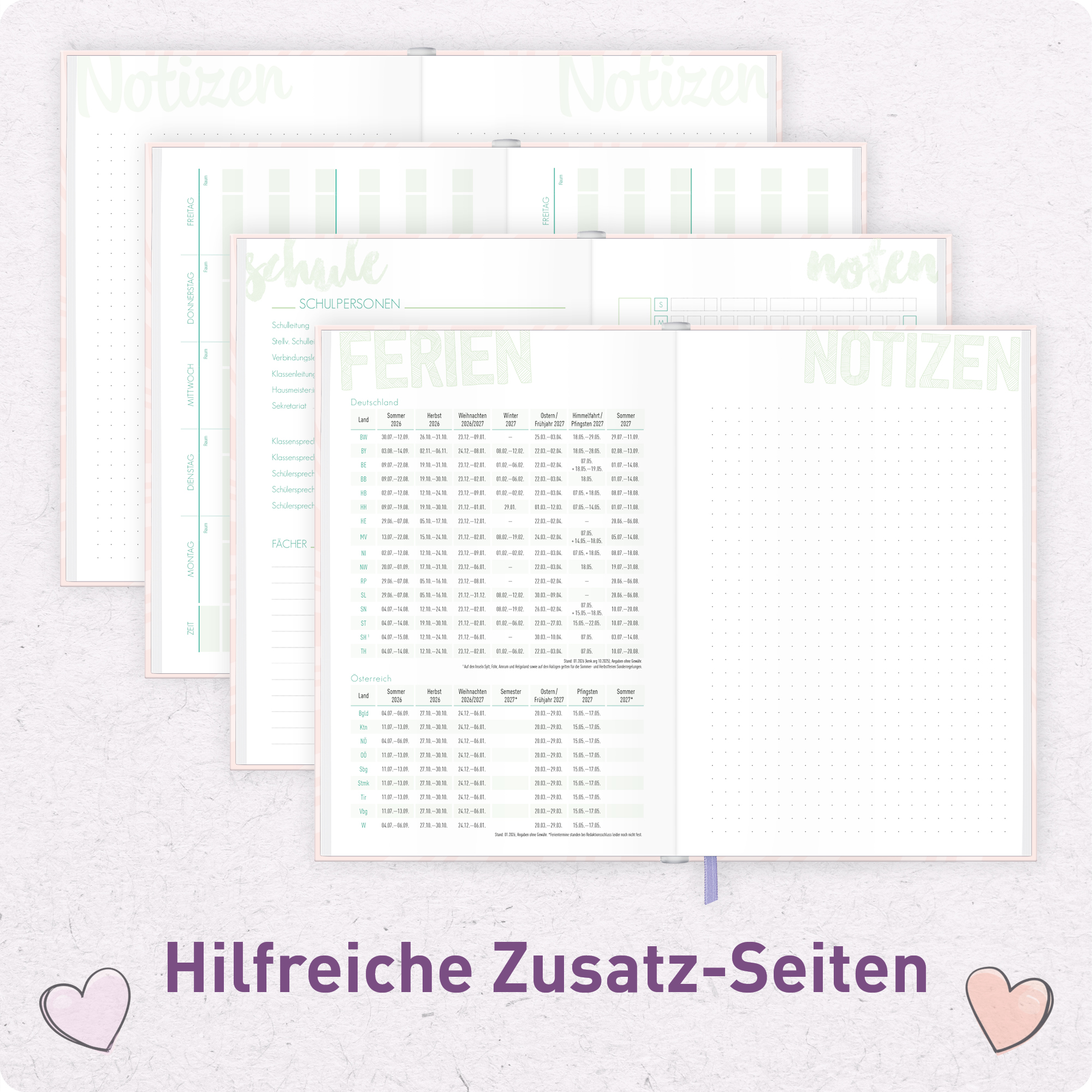 Artikelbild 5 des Artikels “Schulstuff Schüler:innen-Timer A5 2026/2027 [Candy] “