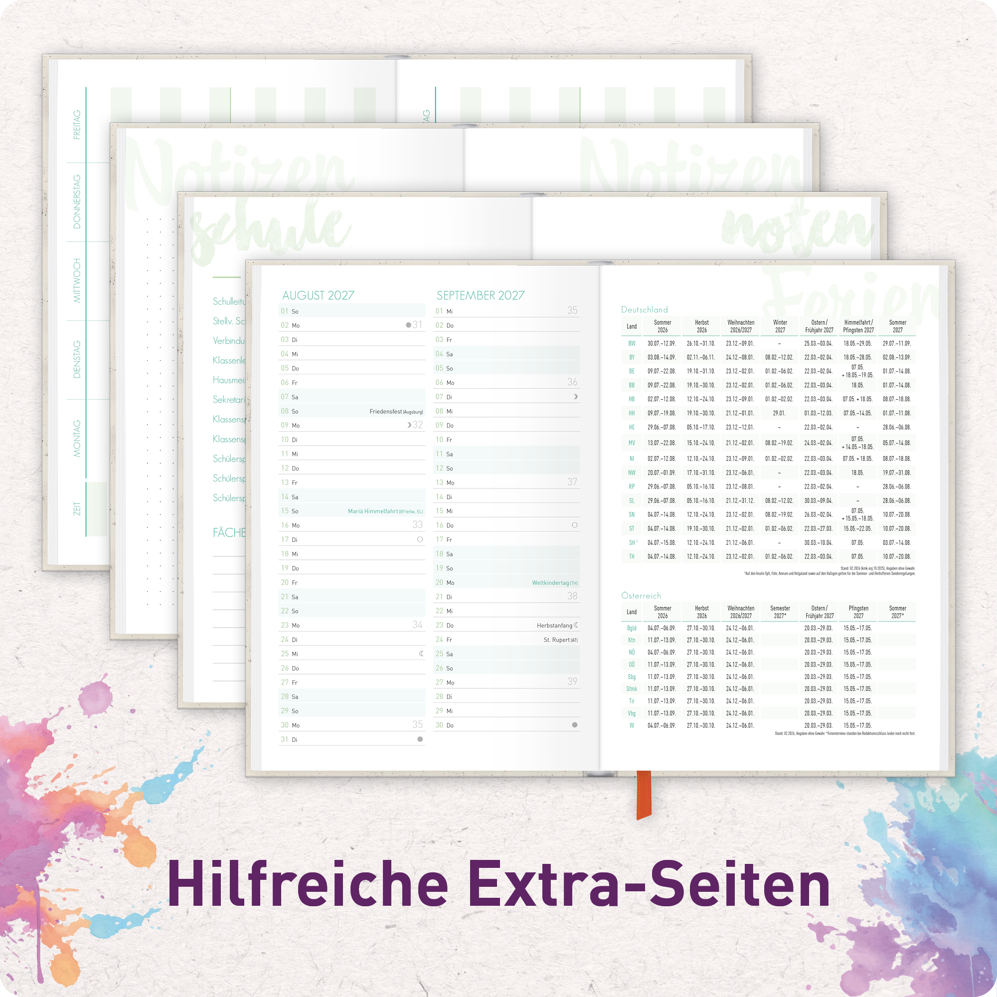 Artikelbild 5 des Artikels “Schulstuff Schüler:innen-Timer A6 2026/2027 [Why not] “