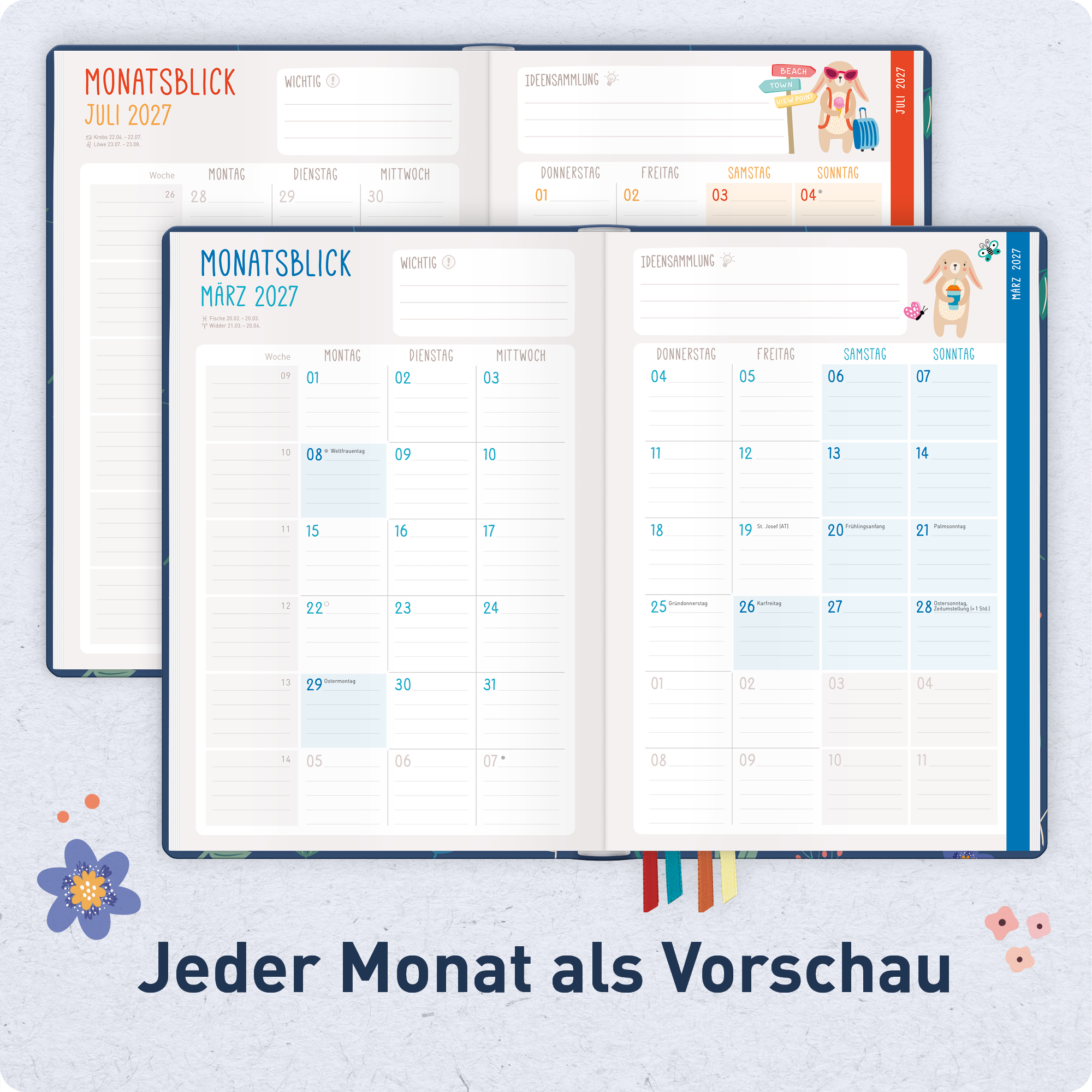 Artikelbild 5 des Artikels “Erzieher-Planer A5+ 26/27  [Color Flowers] “