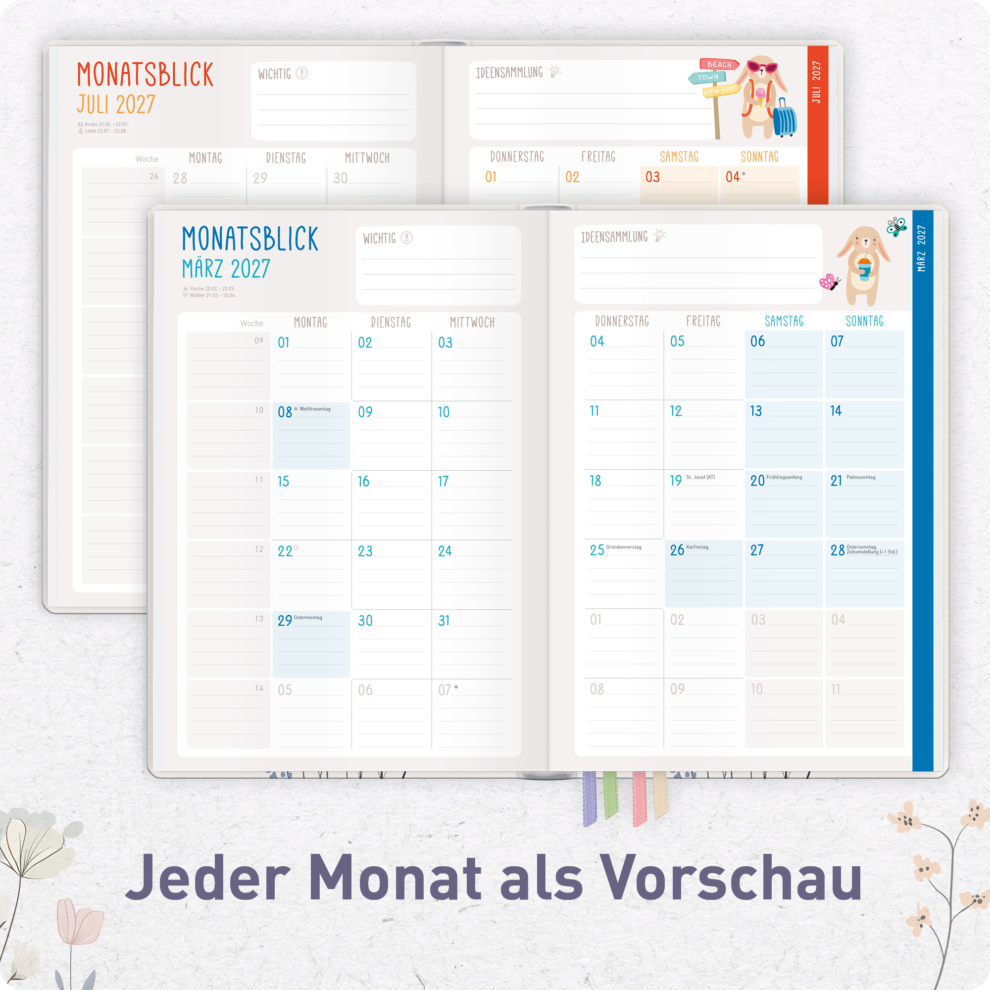 Artikelbild 5 des Artikels “Erzieher-Planer A5+ 26/27  [Flower Joy] “