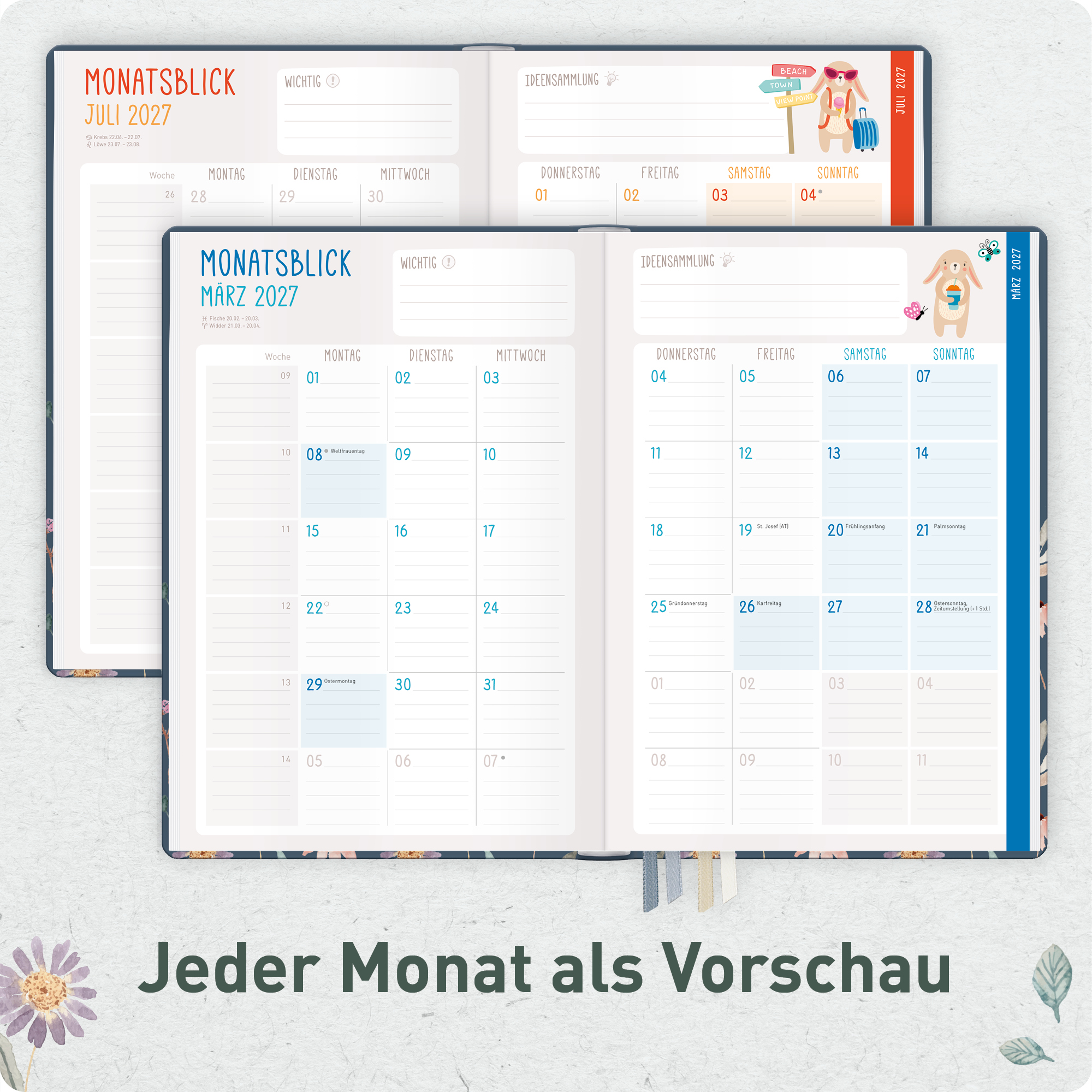 Artikelbild 5 des Artikels “Erzieher-Planer A5+ 26/27  [Flying Flowers] “