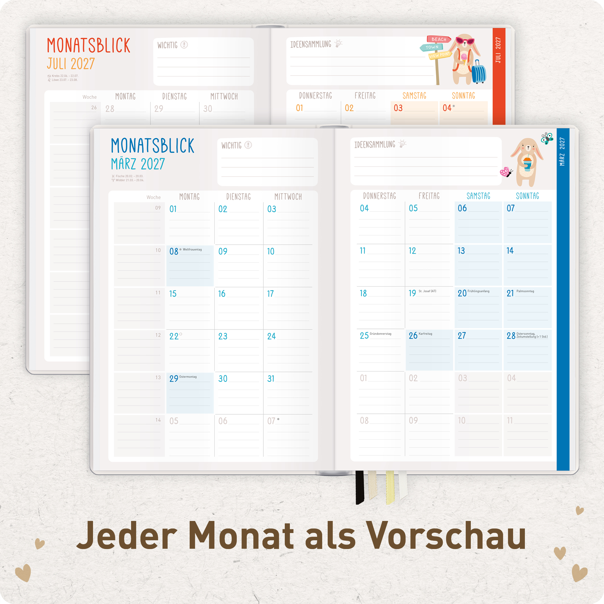 Artikelbild 5 des Artikels “Erzieher-Planer A5+ 26/27  [Golden Hearts] “