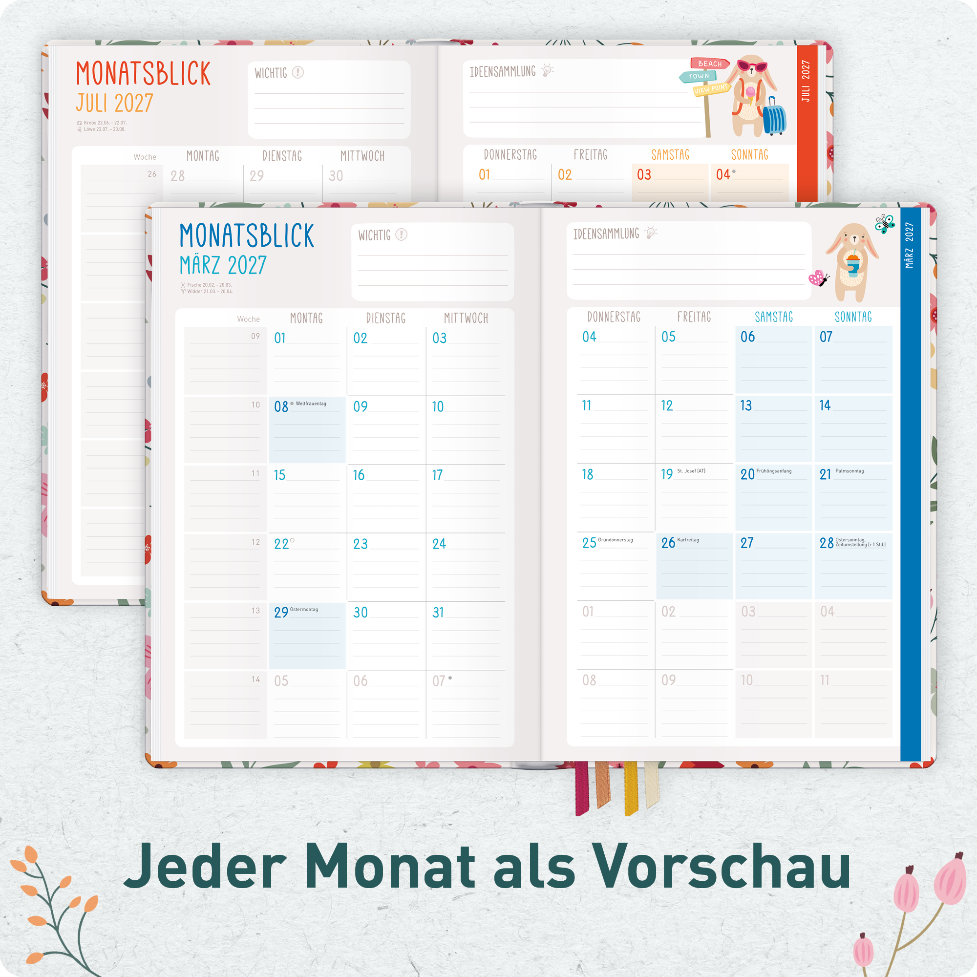 Artikelbild 5 des Artikels “Erzieher-Planer A5+ 26/27  [Wild Flower] “