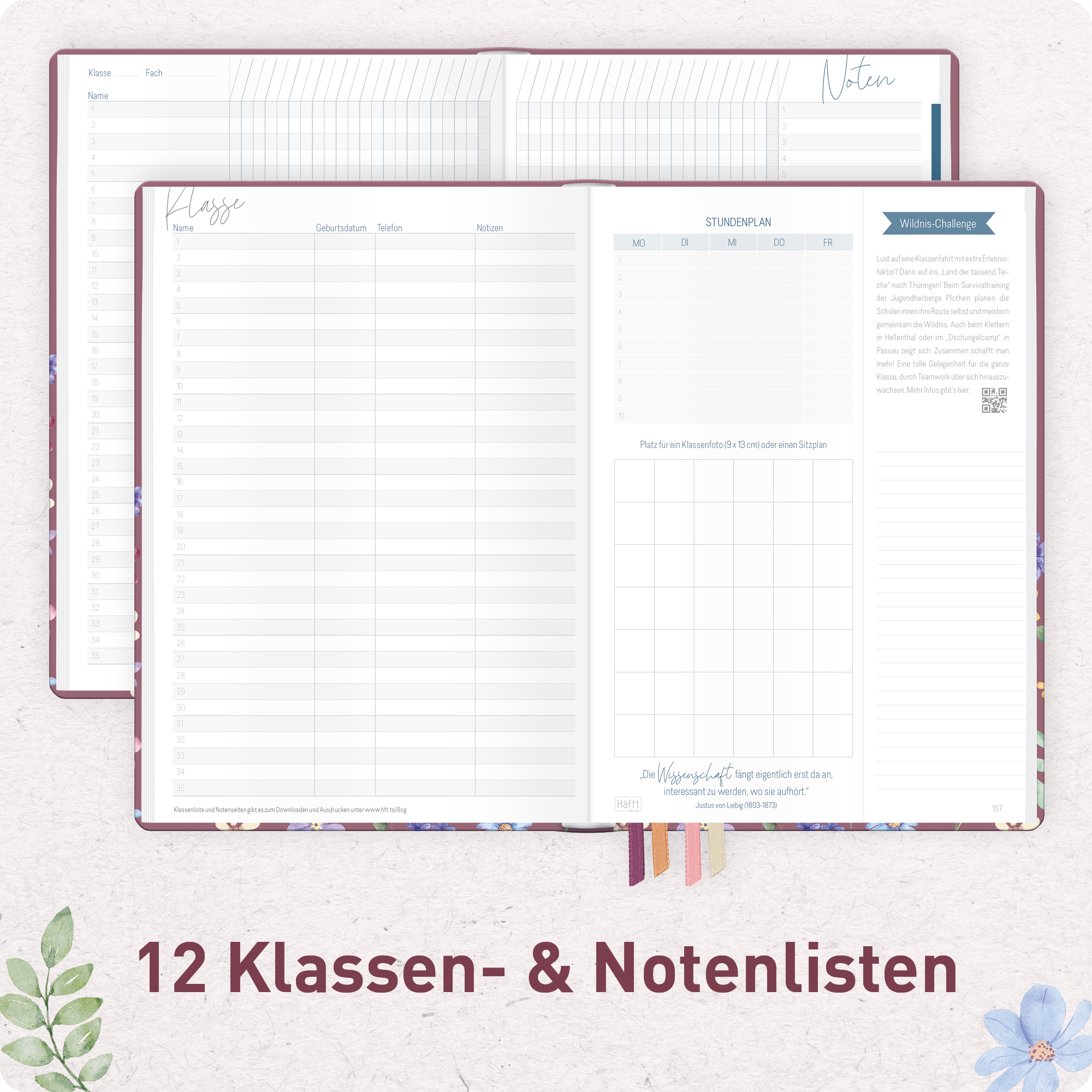 Artikelbild 5 des Artikels “Lehrer-Planer A5+ 26/27 [Berry Blossoms] “