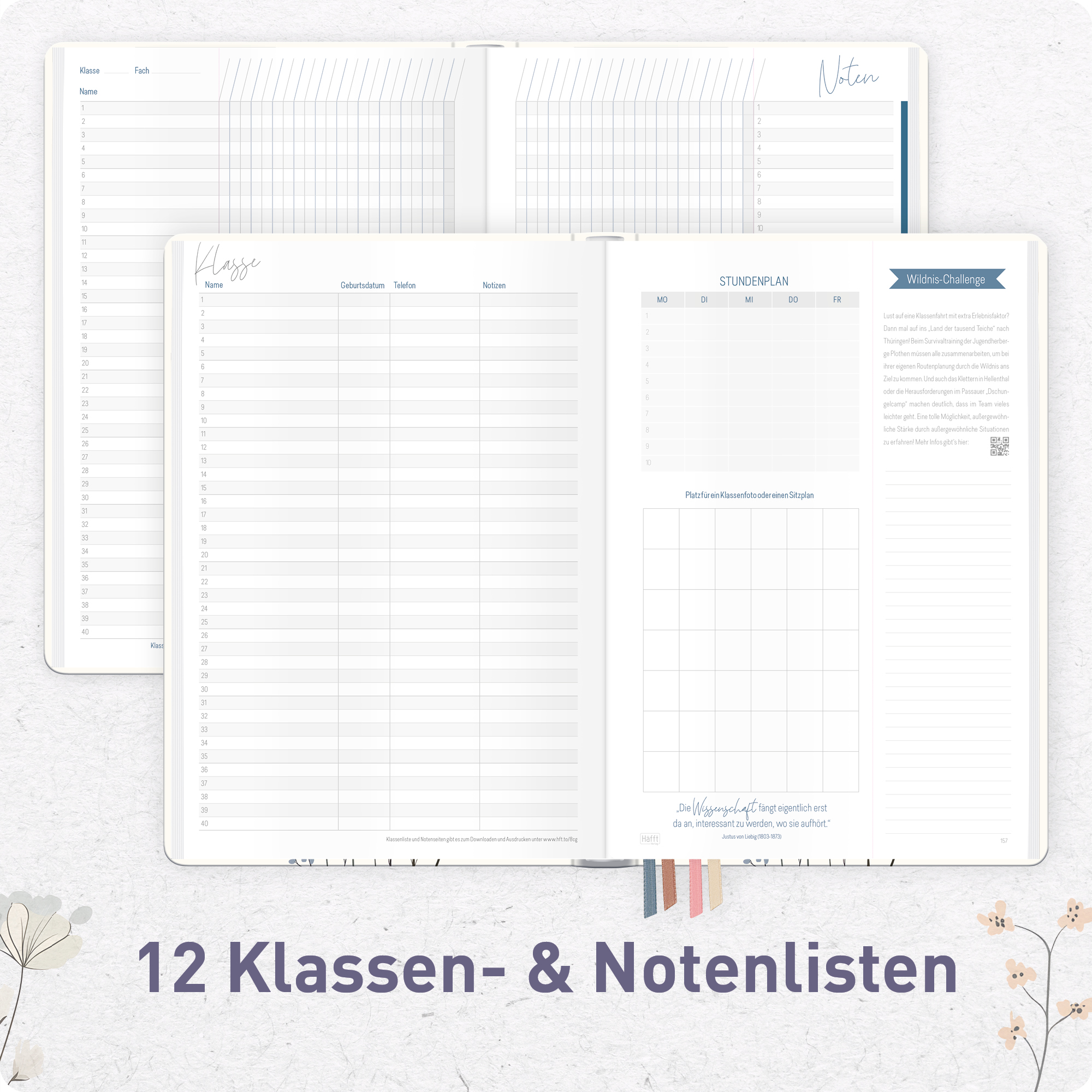 Artikelbild 5 des Artikels “Lehrer-Planer Maxi A4+ 26/27 [Flower Joy] “