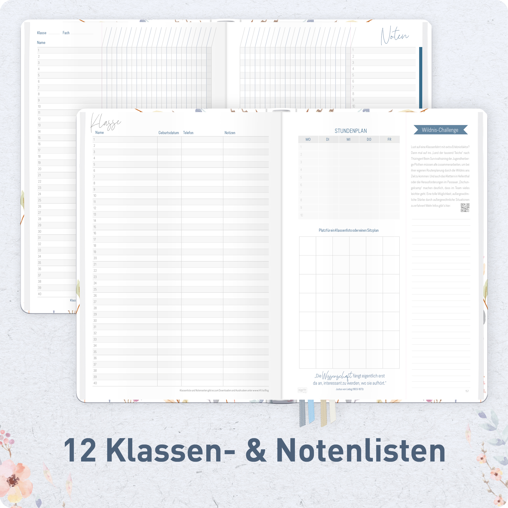 Artikelbild 5 des Artikels “Lehrer-Planer Maxi A4+ 26/27 [Sweet Flowers] “