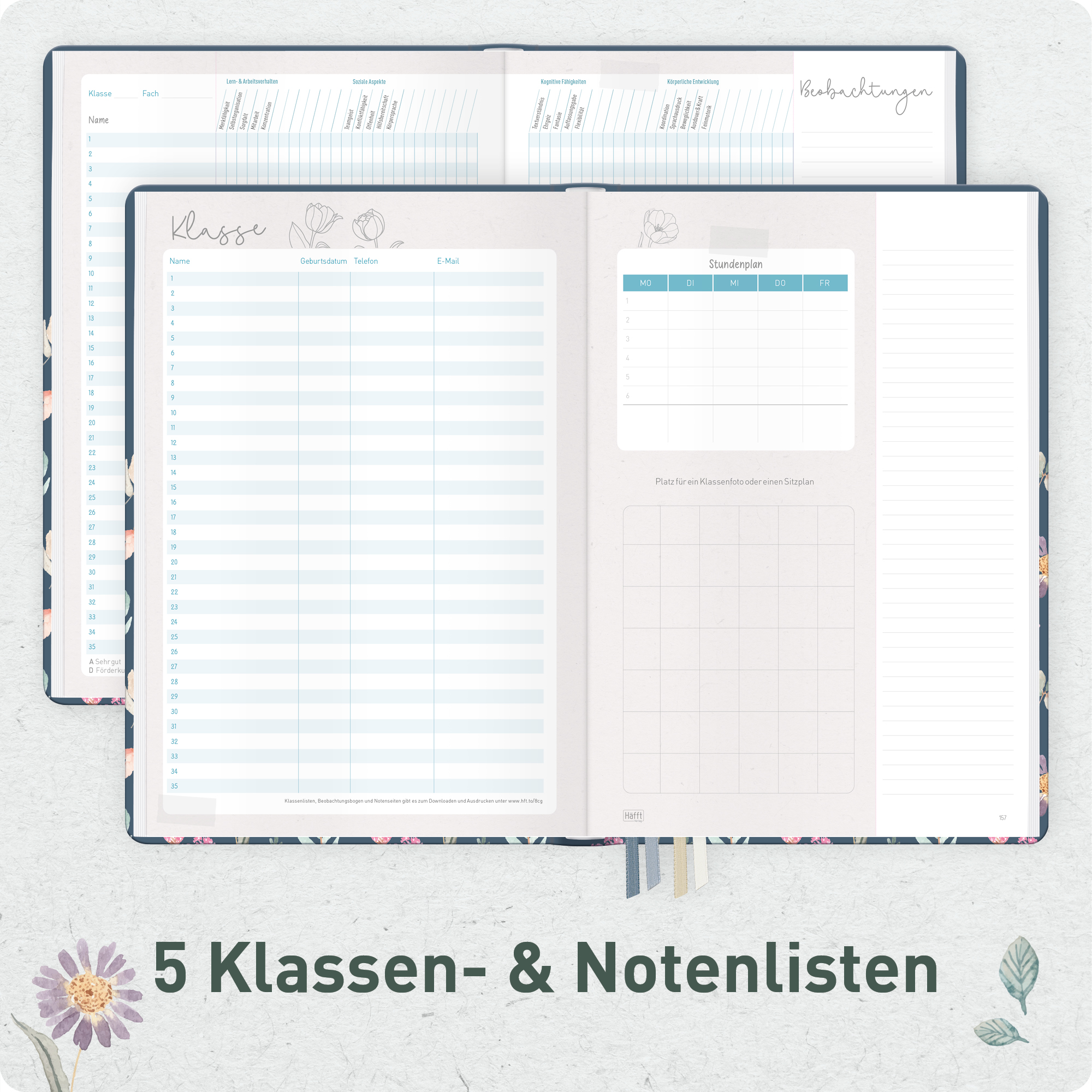 Artikelbild 5 des Artikels “Lehrer-Planer Grundschule A4+ 26/27 [Flying Flowers] “