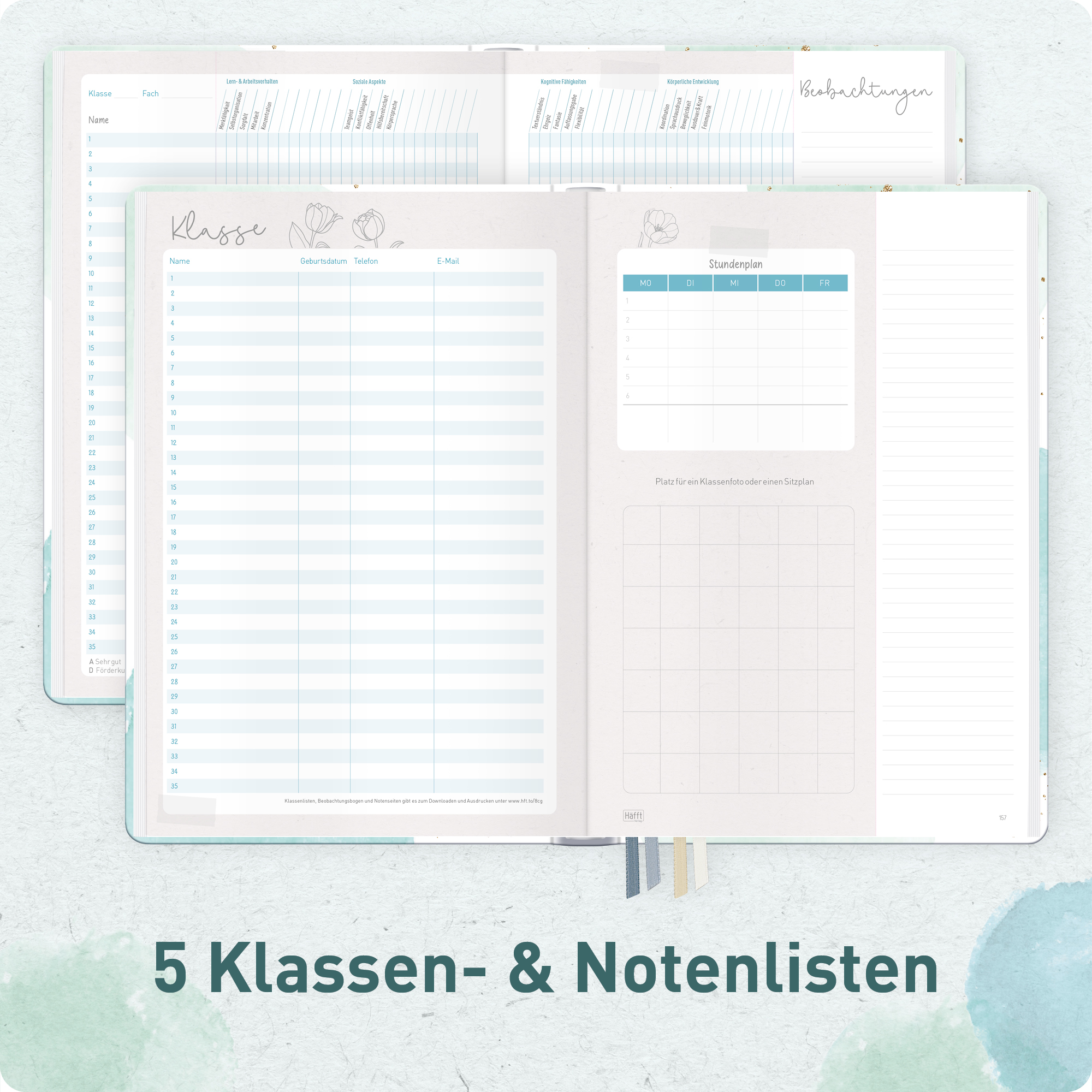 Artikelbild 5 des Artikels “Lehrer-Planer Grundschule A4+ 26/27 [Watercolor Dots] “