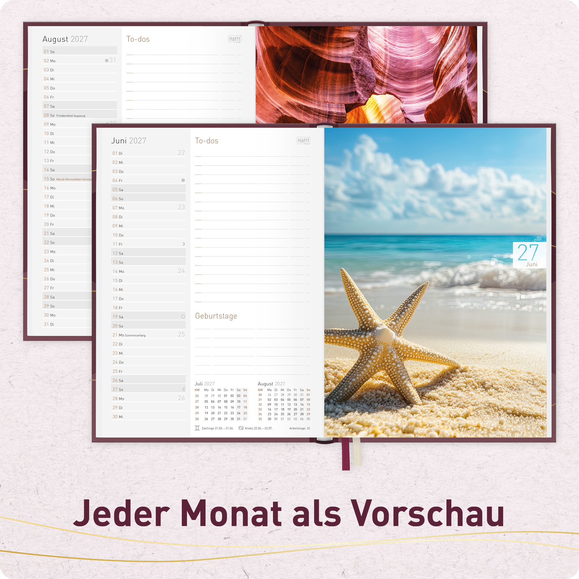 Artikelbild 5 des Artikels “Chäff-Timer A5 2026/2027 [Red Waves] “