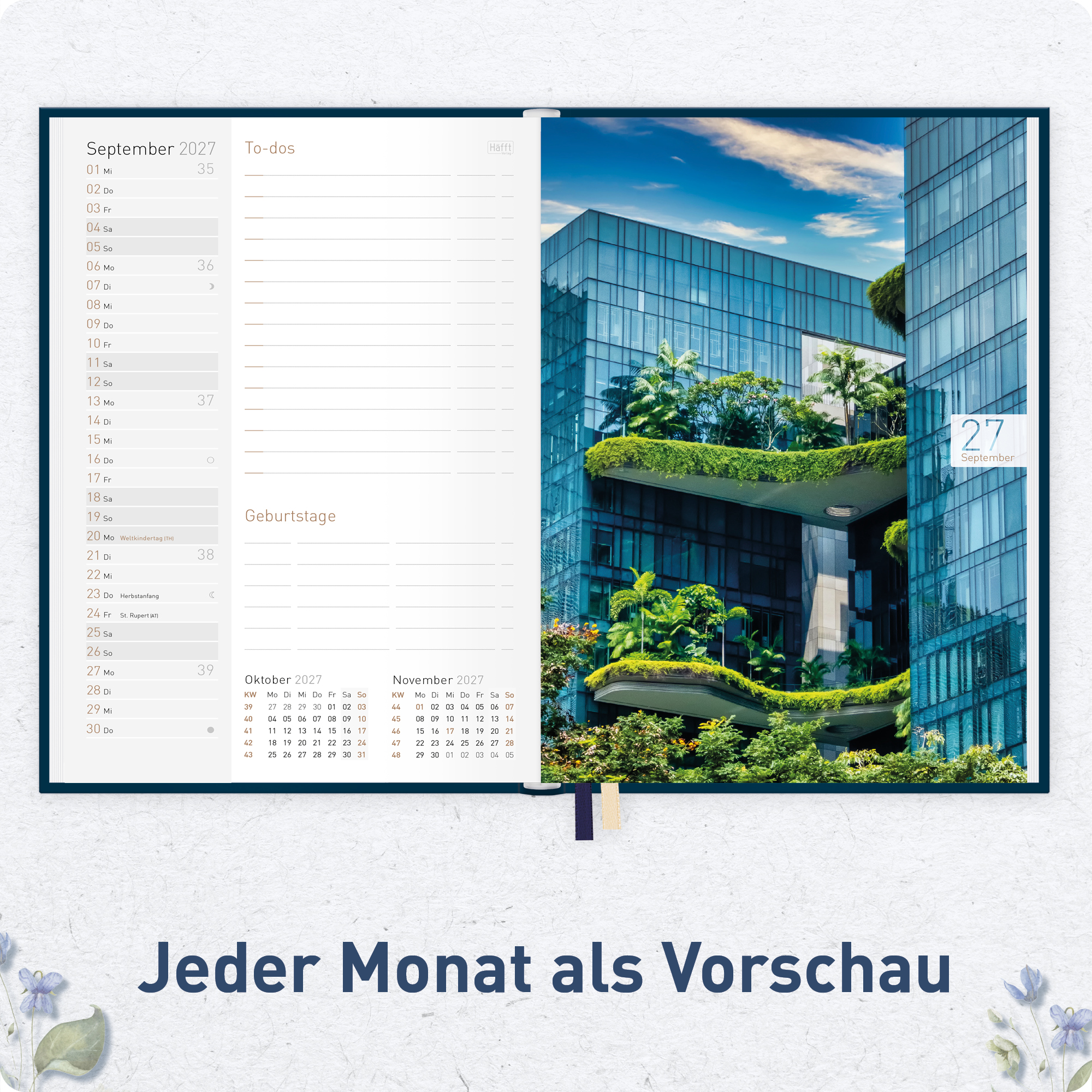 Artikelbild 5 des Artikels “Chäff-Timer Mini A6+ 2026/2027 [Floral Greetings] “