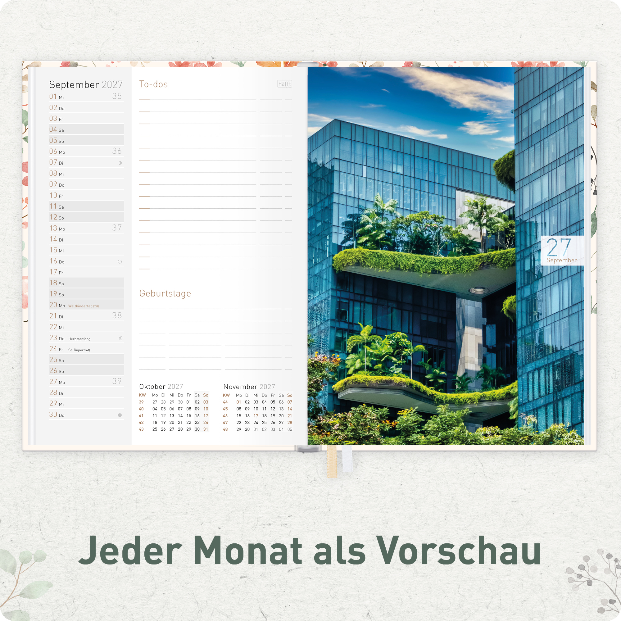 Artikelbild 5 des Artikels “Chäff-Timer Mini A6+ 2026/2027 [Wild Blossoms] “