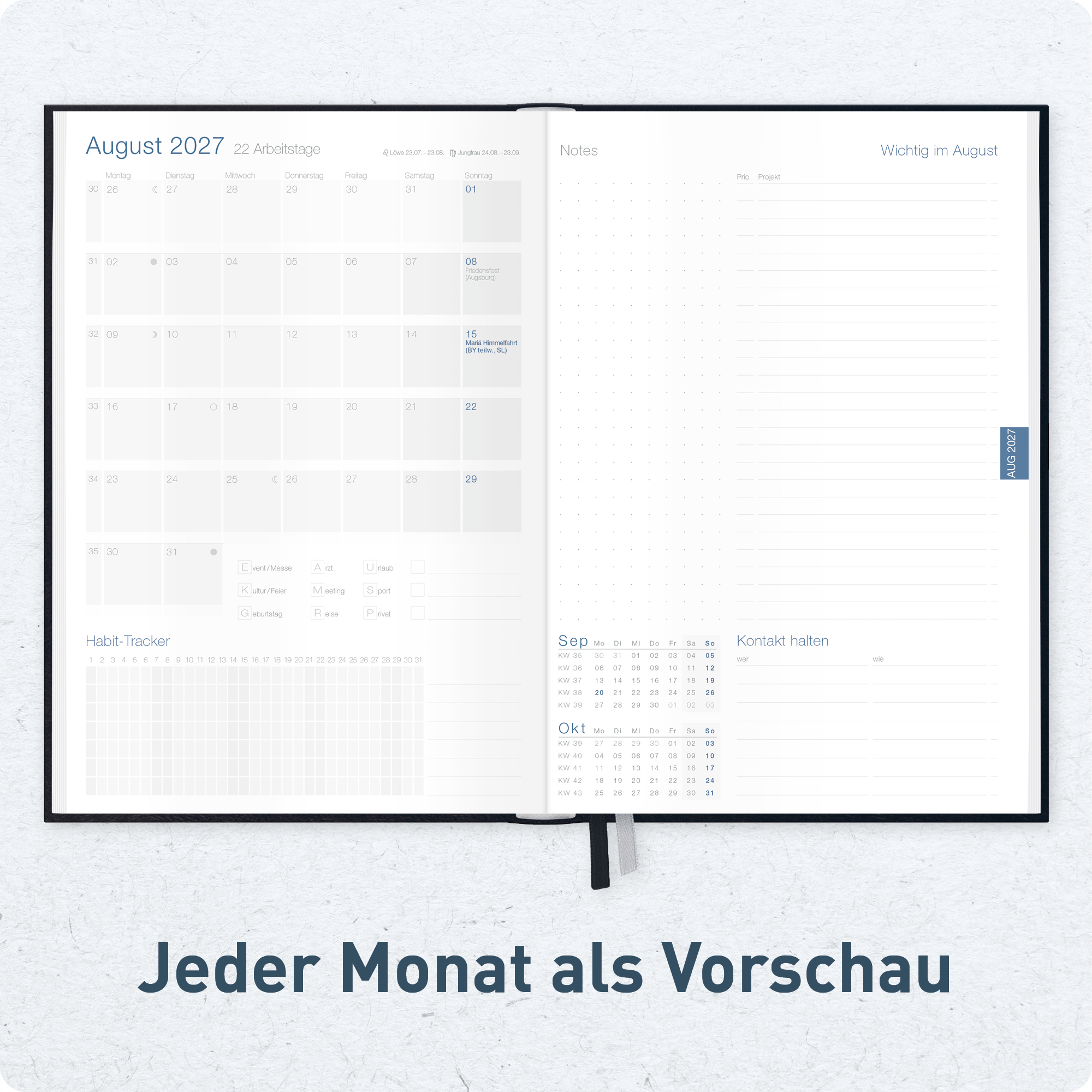 Artikelbild 5 des Artikels “Business-Timer A5 2026/2027 [Schwarz] “