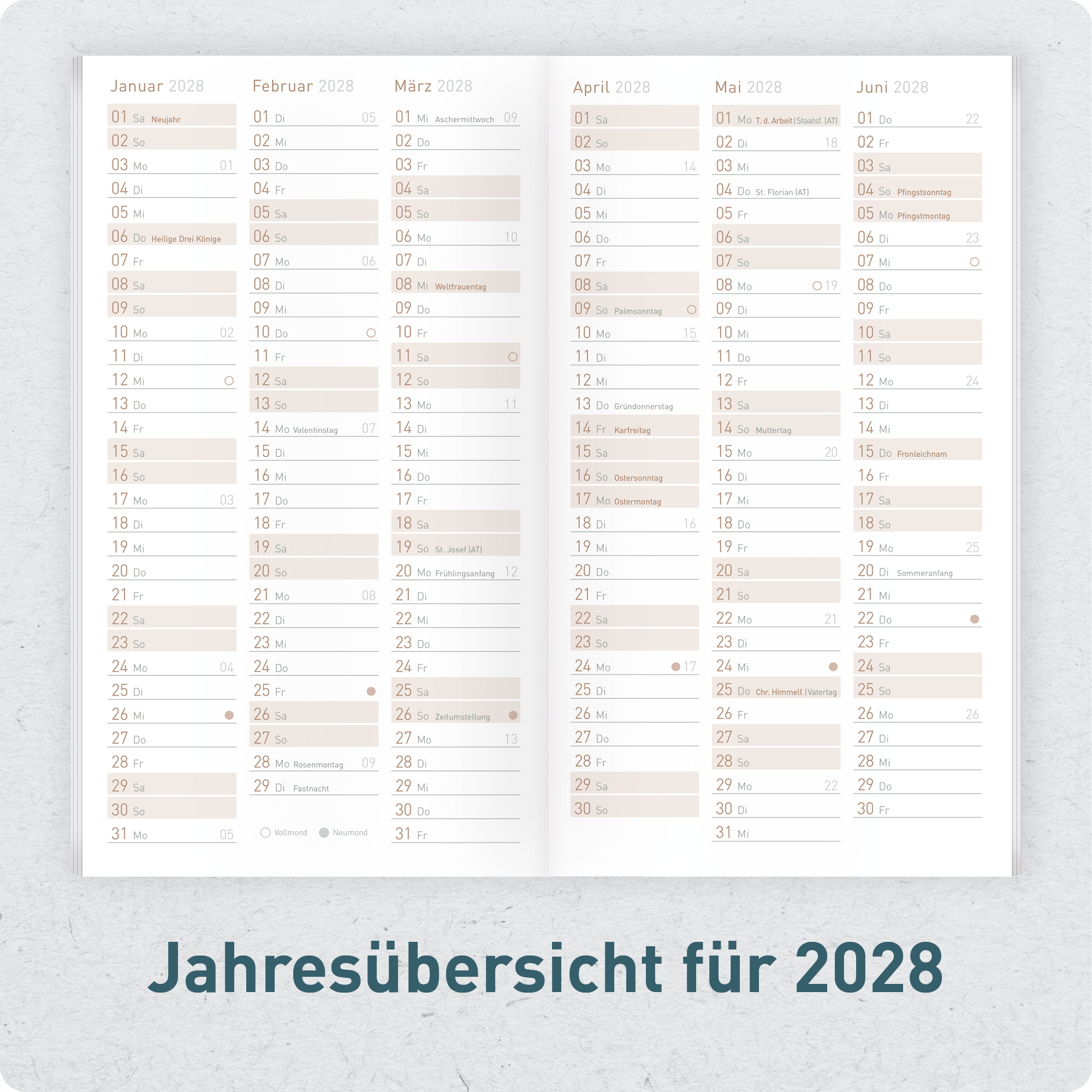 Artikelbild 5 des Artikels “Monatskalender 2026/2027 A6+ Slim Taschenkalender [Black Edition] “