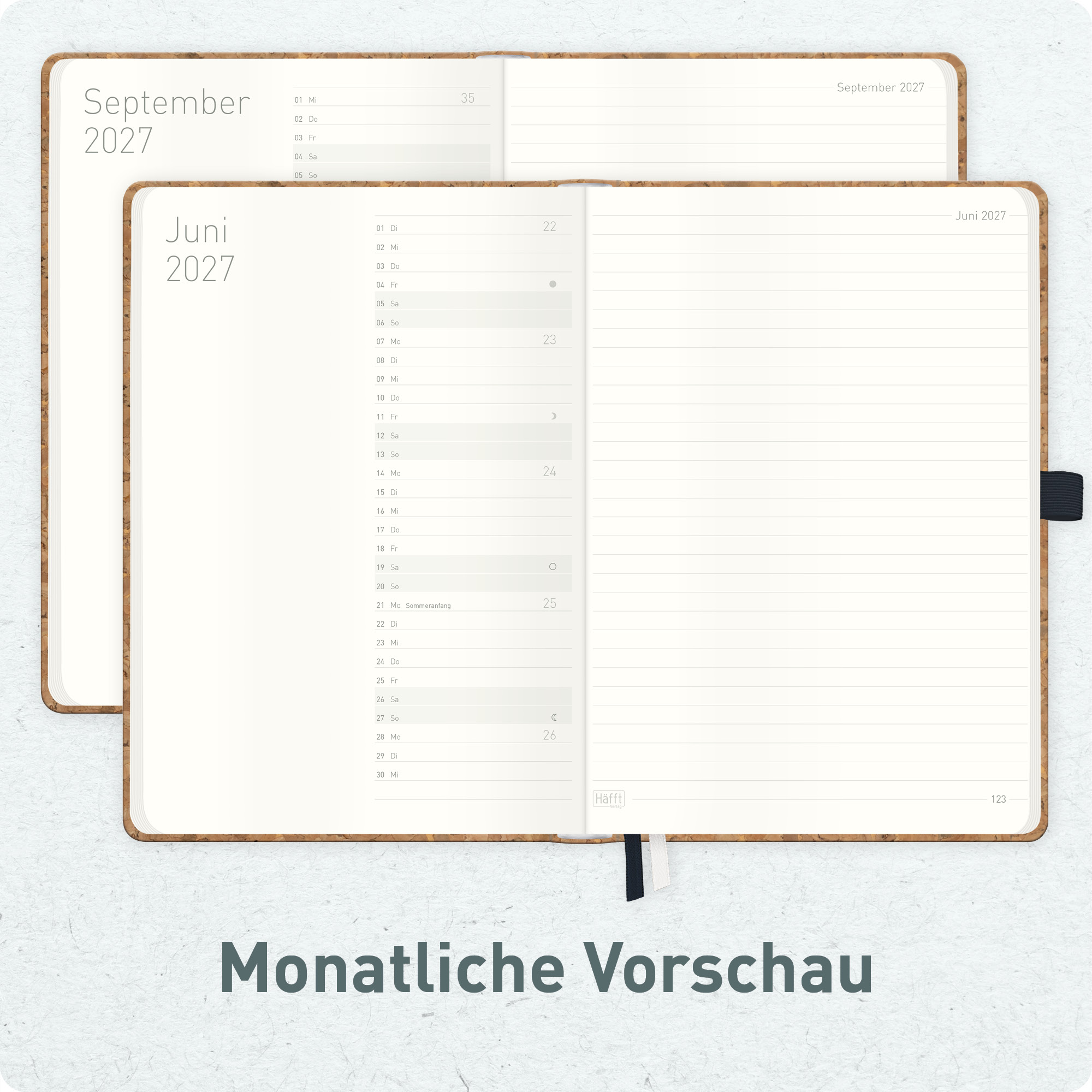 Artikelbild 5 des Artikels “Wochen-Notiz-Kalender A5 2027 [Kork] “