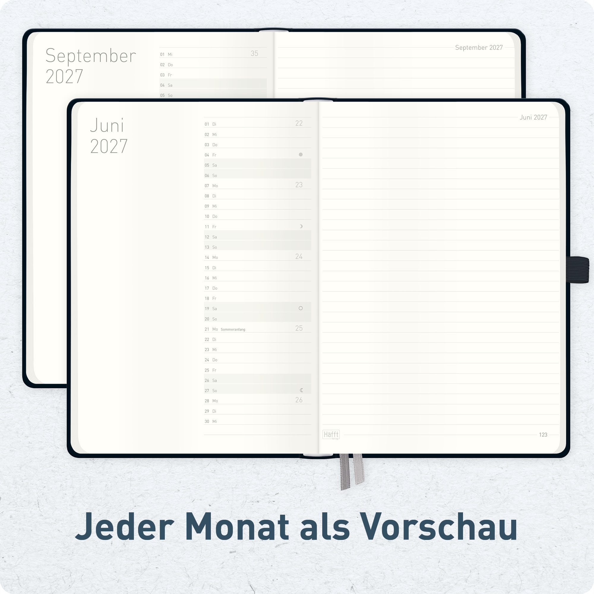 Artikelbild 5 des Artikels “Wochen-Notiz-Kalender A5 2027 [Schwarz] “