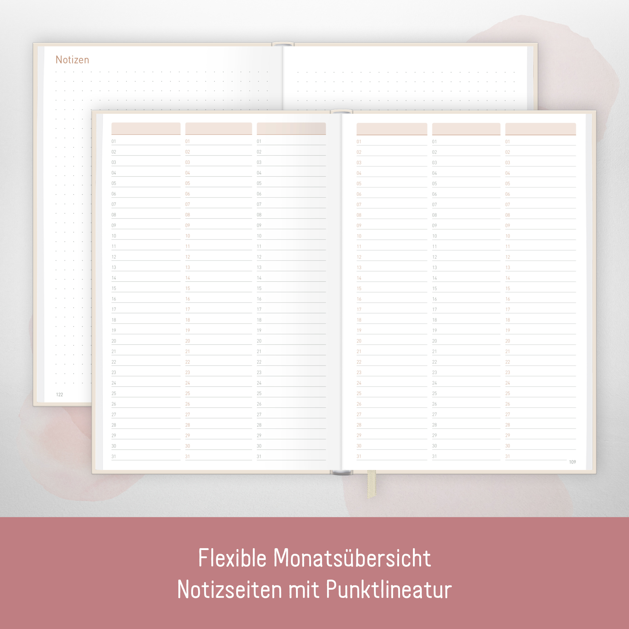 Artikelbild 5 des Artikels “Work & Life Wochenplaner A5 [Soft Flower] “