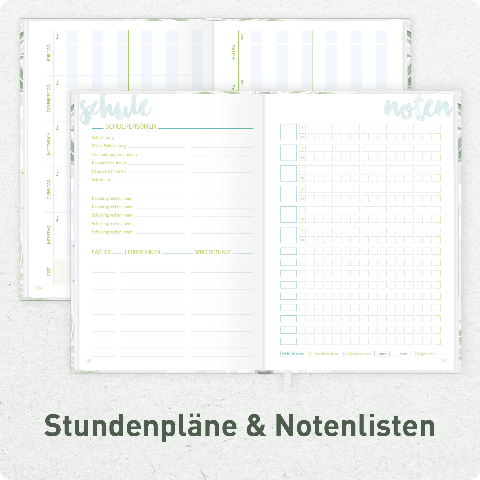 Artikelbild 5 des Artikels “Schulstuff Schülerplaner A5 [Pure Leaves] “