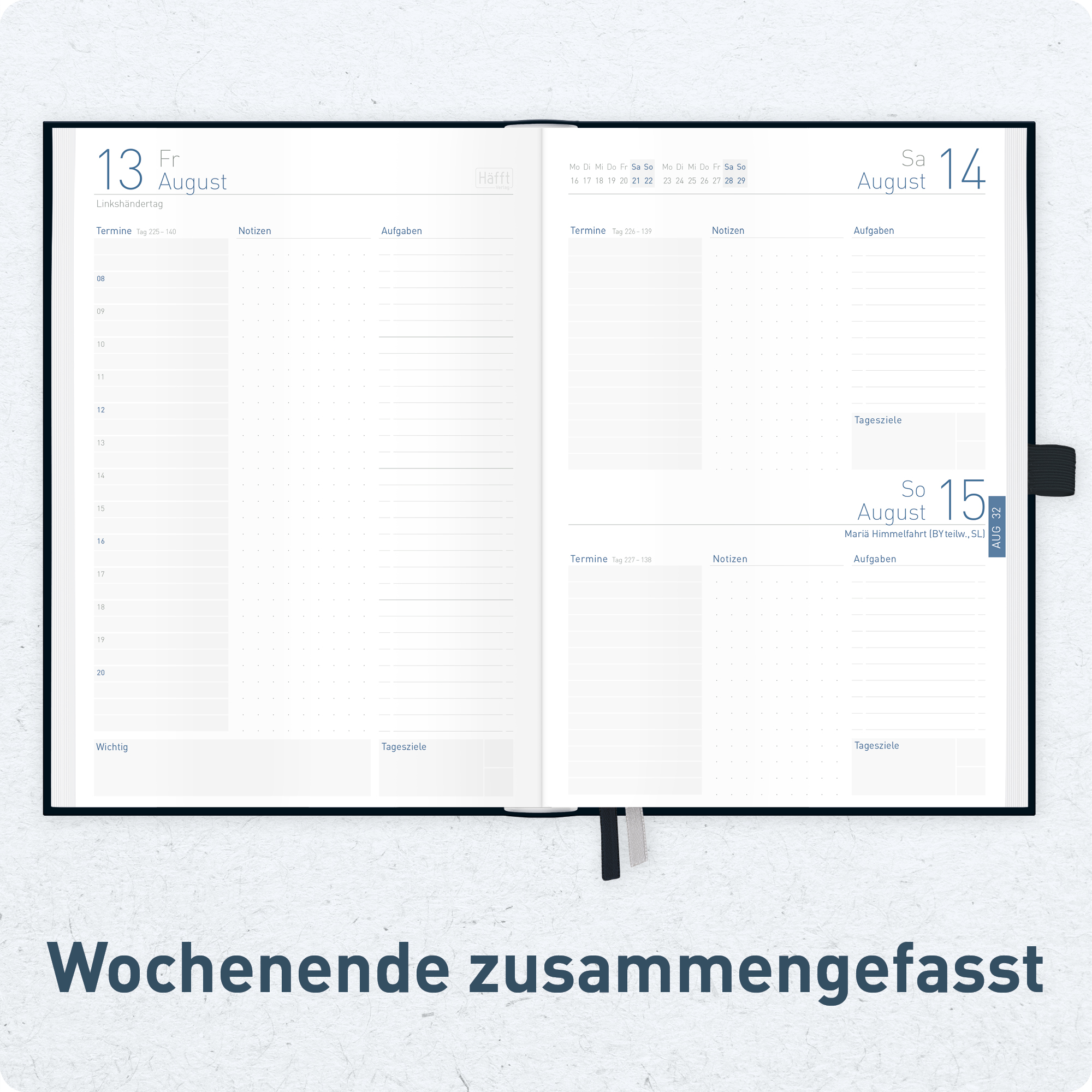 Artikelbild 5 des Artikels “Organizer Day by Day A5 2027 [Schwarz] “