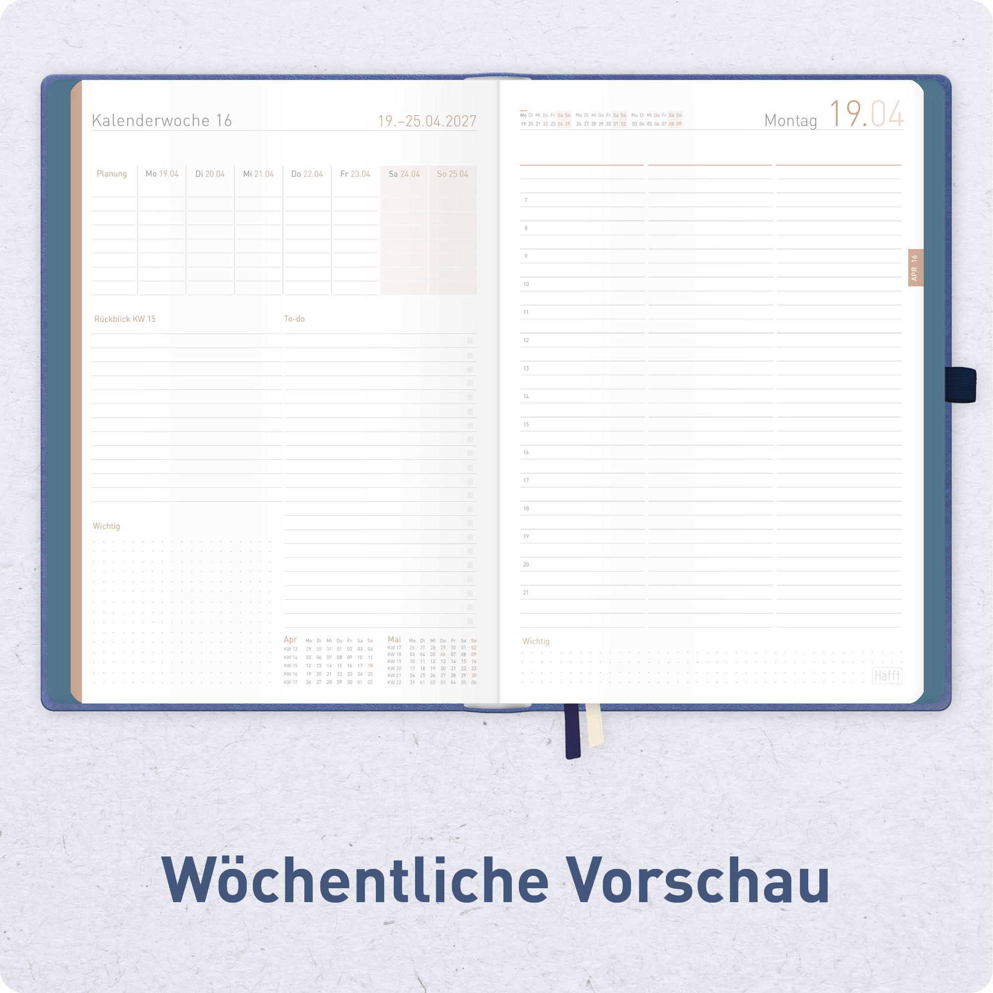 Artikelbild 5 des Artikels “Organizer Day by Day Maxi A4+ 2027 [Business Blue] “