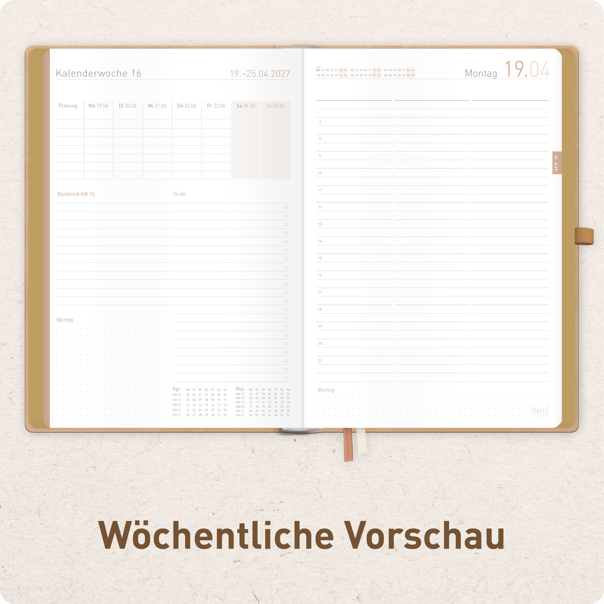 Artikelbild 5 des Artikels “Organizer Day by Day Maxi A4+ 2027 [Prestige Beige] “