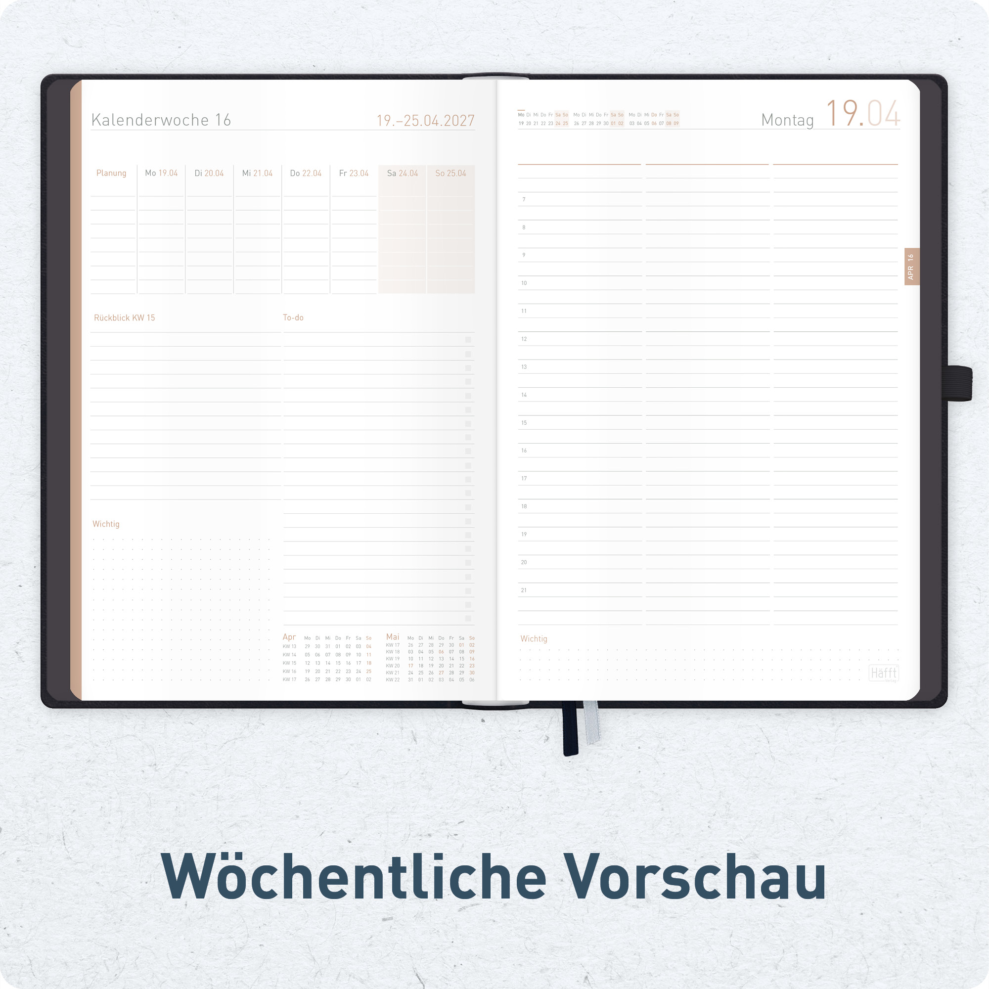 Artikelbild 5 des Artikels “Organizer Day by Day Maxi A4+ 2027 [Schwarz] “