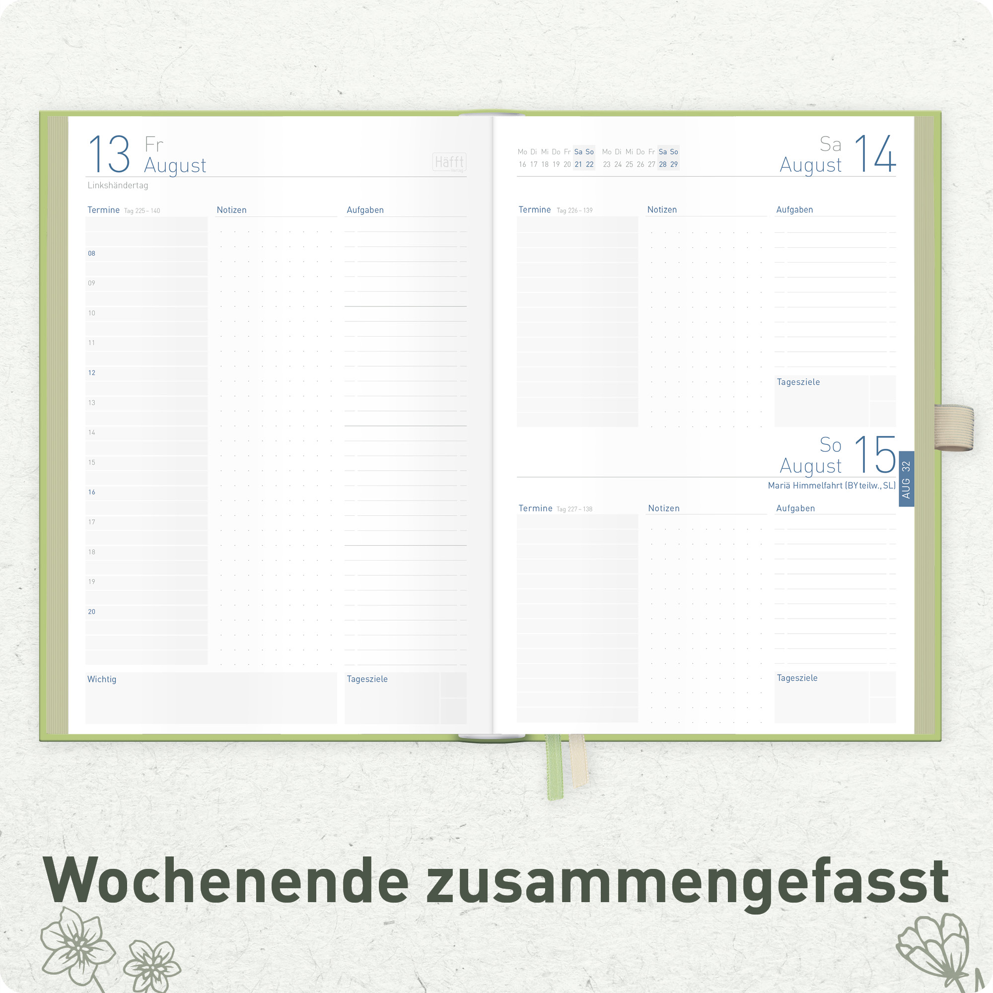 Artikelbild 5 des Artikels “Organizer Day by Day Deluxe A5 2027 [Fine Flowers] “