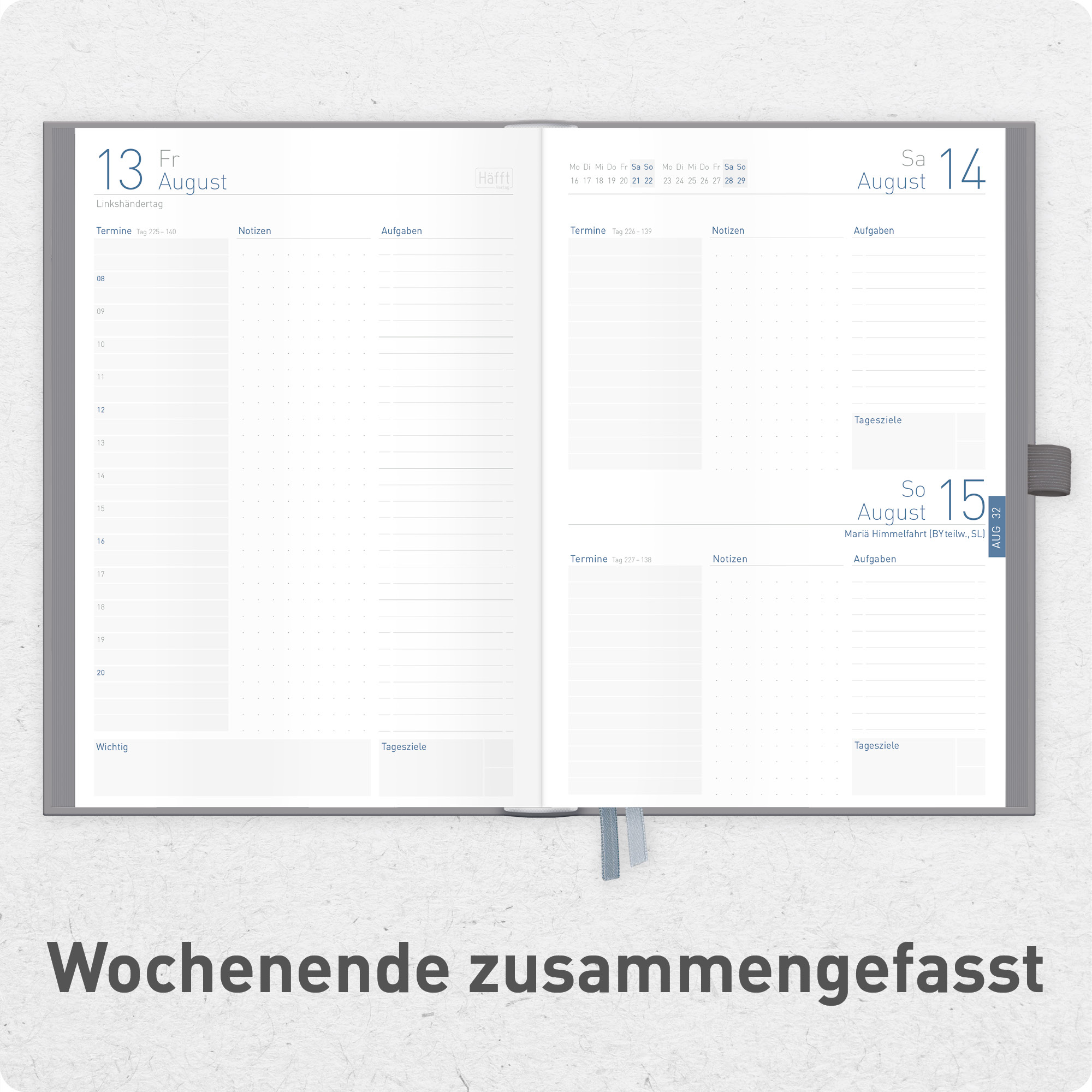 Artikelbild 5 des Artikels “Organizer Day by Day Deluxe A5 2027 [Grey Edition] “