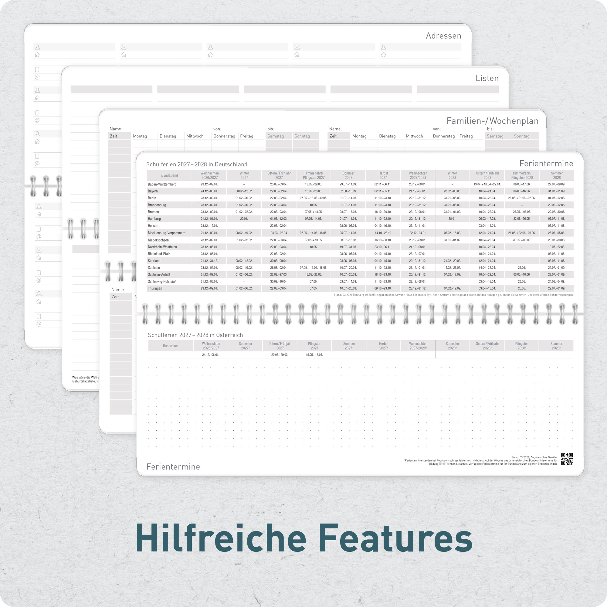 Artikelbild 5 des Artikels “Wochen-Tischkalender quer 2027 [Black Edition] “
