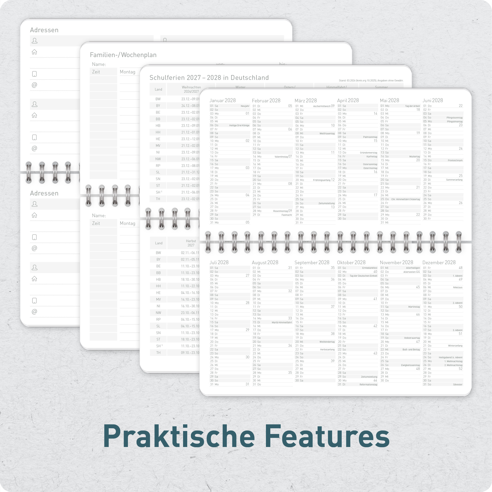 Artikelbild 5 des Artikels “Wochen-Tischkalender Pocket 2027 [Black Edition] “