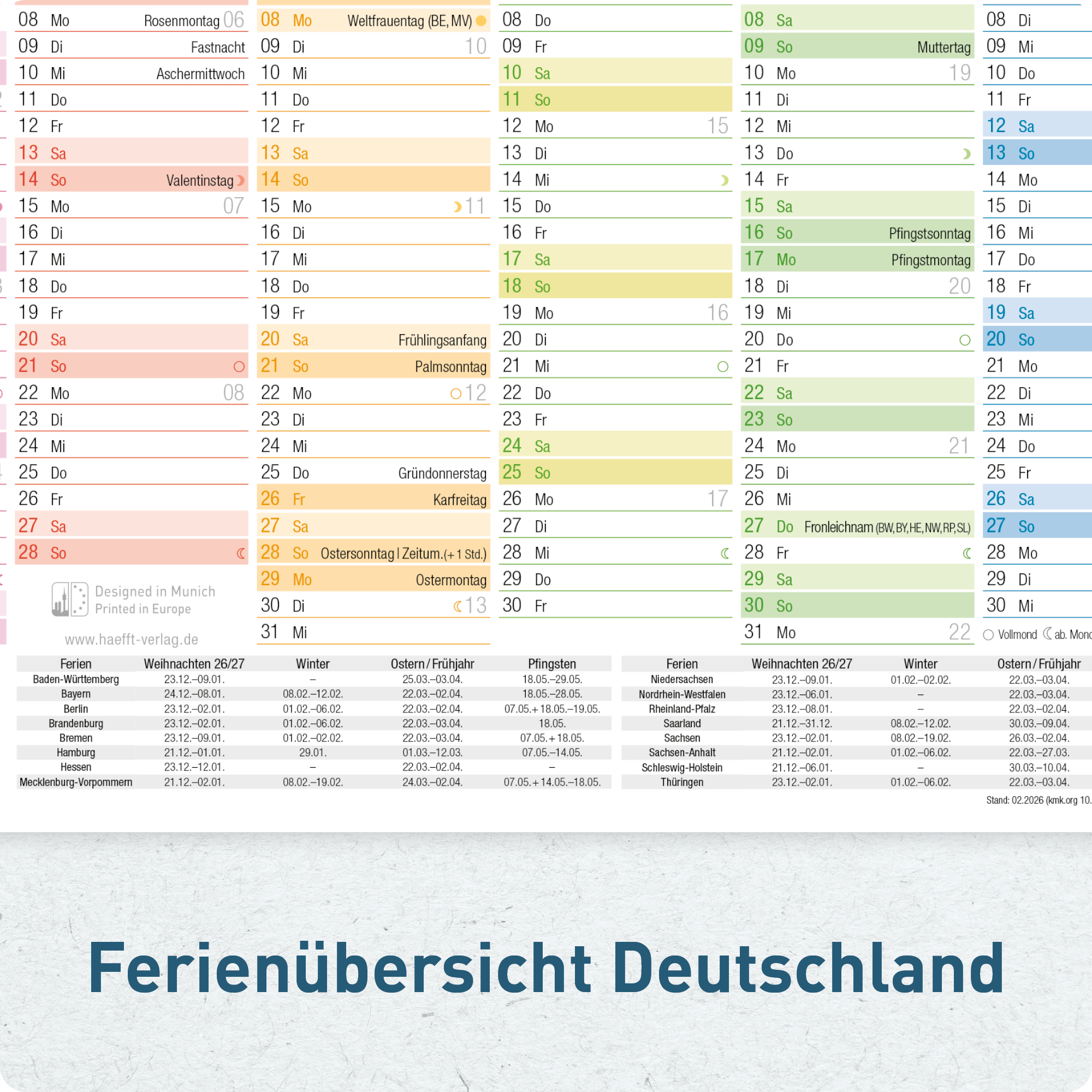 Artikelbild 5 des Artikels “Tafelkalender 2027 A5 [Rainbow] “
