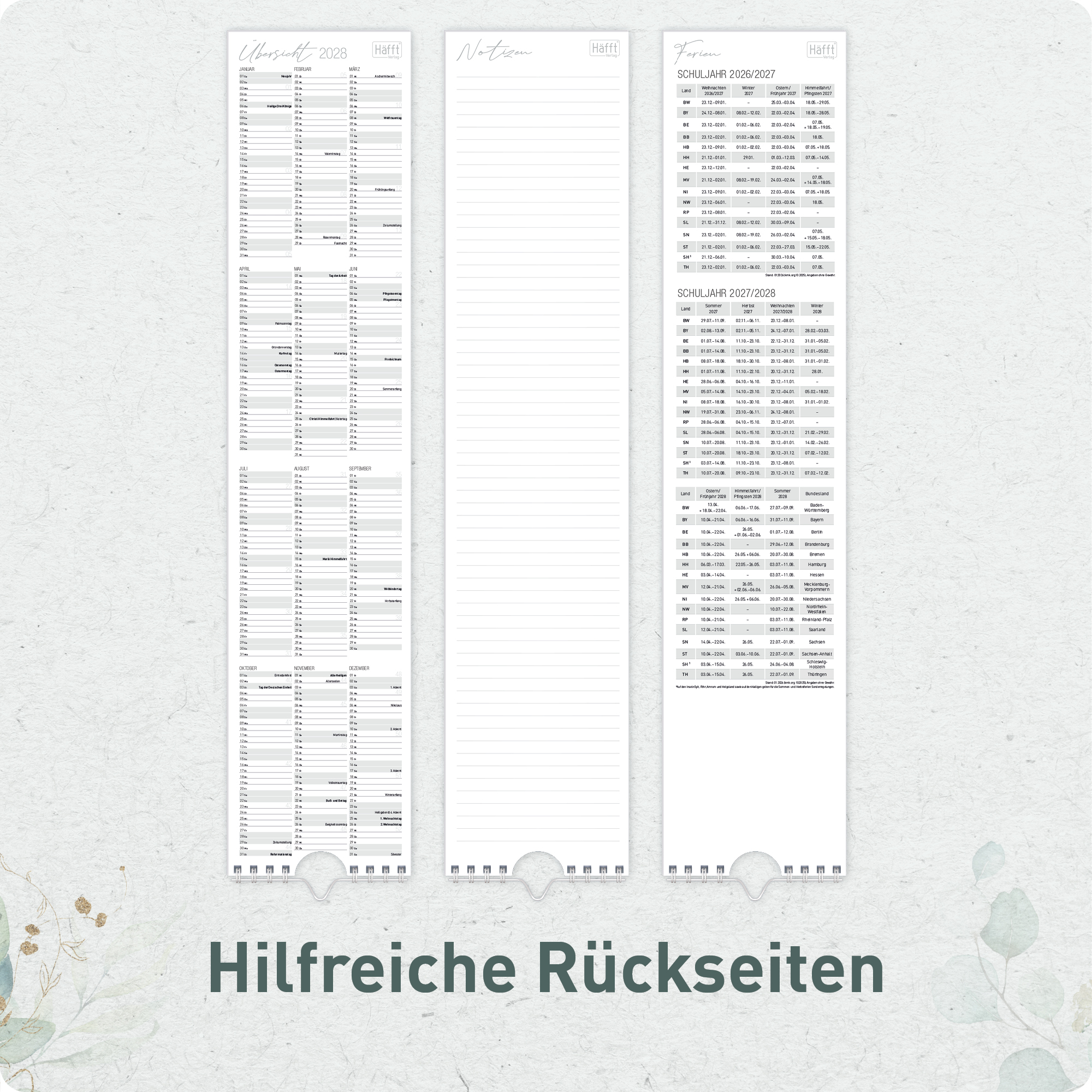 Artikelbild 5 des Artikels “Streifenkalender 2027 [Blattgold] “