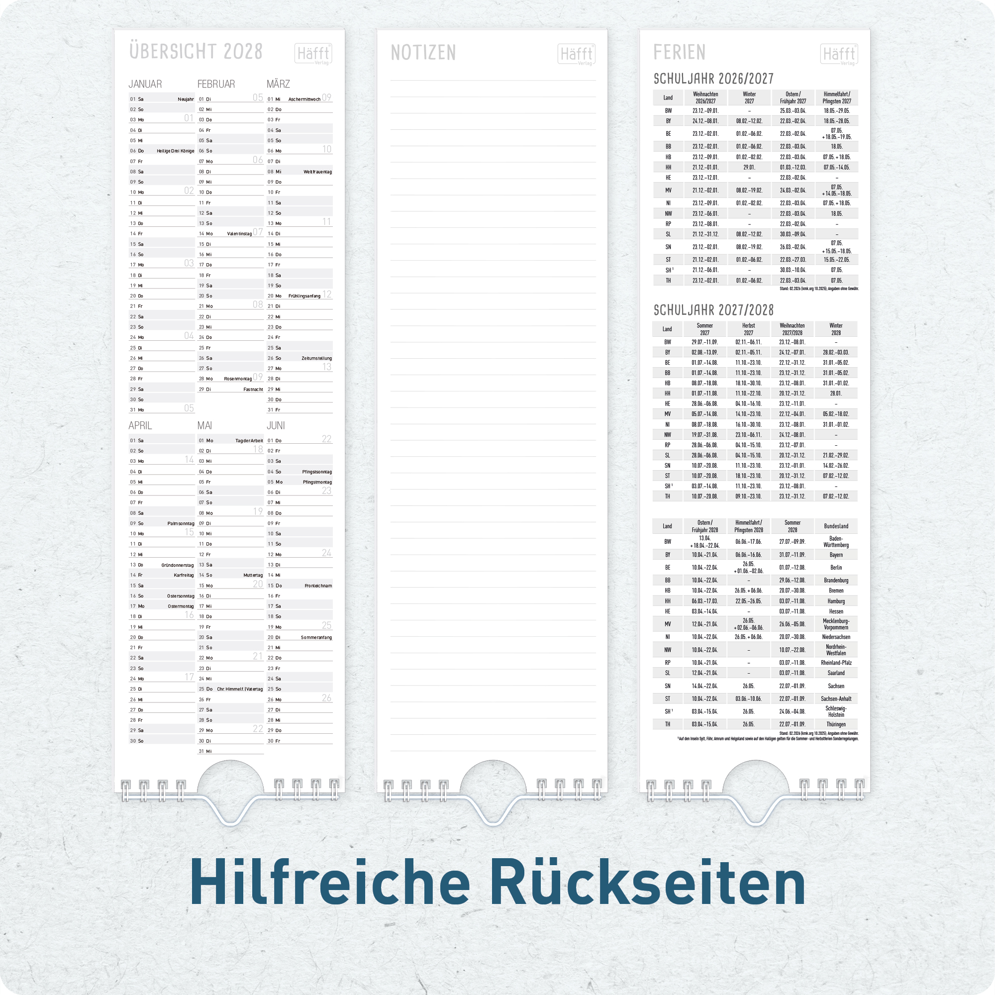 Artikelbild 5 des Artikels “Streifenkalender kompakt 2027 [Rainbow] “