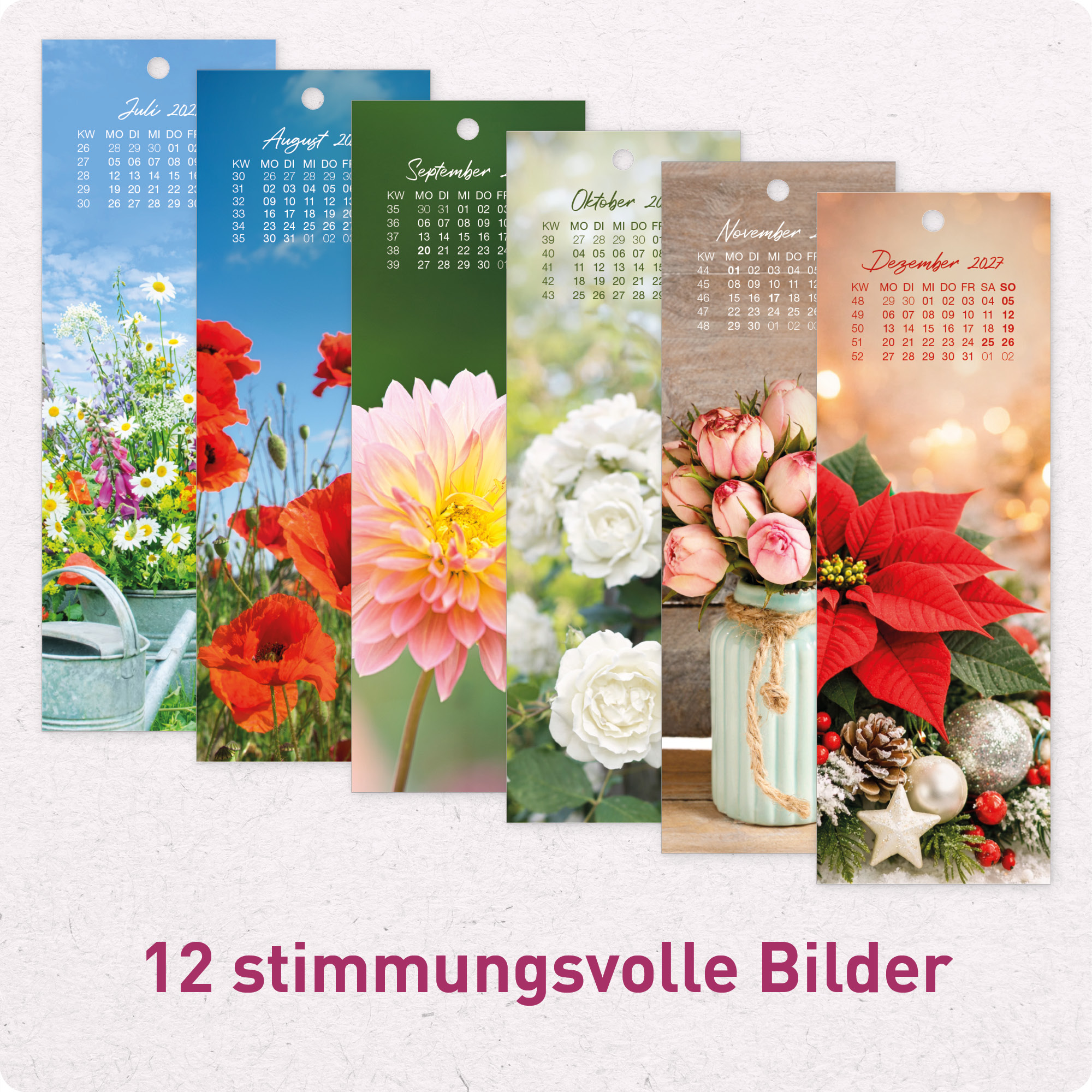 Artikelbild 5 des Artikels “Lesezeichenkalender 2027 [Blumenfreude] “