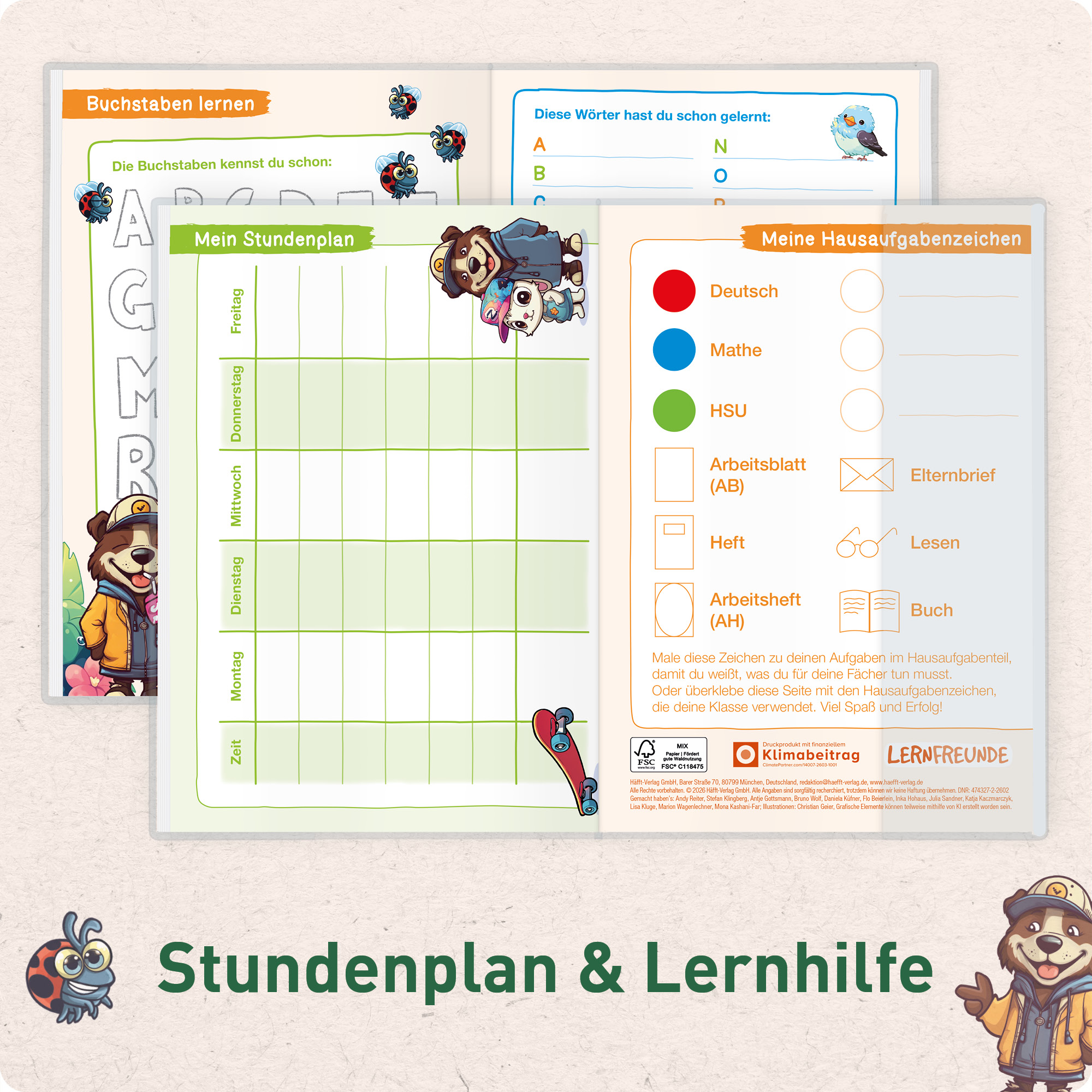 Artikelbild 5 des Artikels “Grundschul-Aufgabenheft A5 für die 1. + 2. Klasse ohne Datum [Roter Panda] “