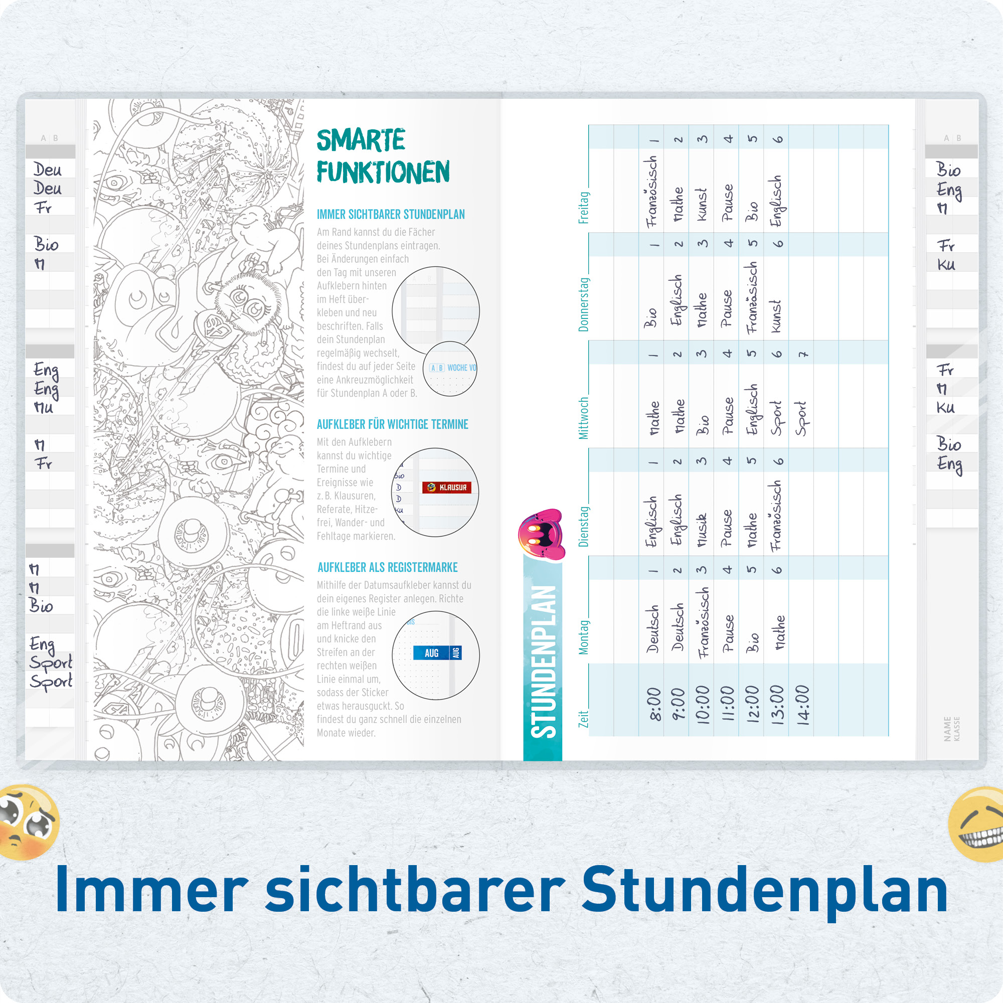 Artikelbild 5 des Artikels “Häfft Smart -  Das Aufgabenheft mit Umschlag [Chaos] “