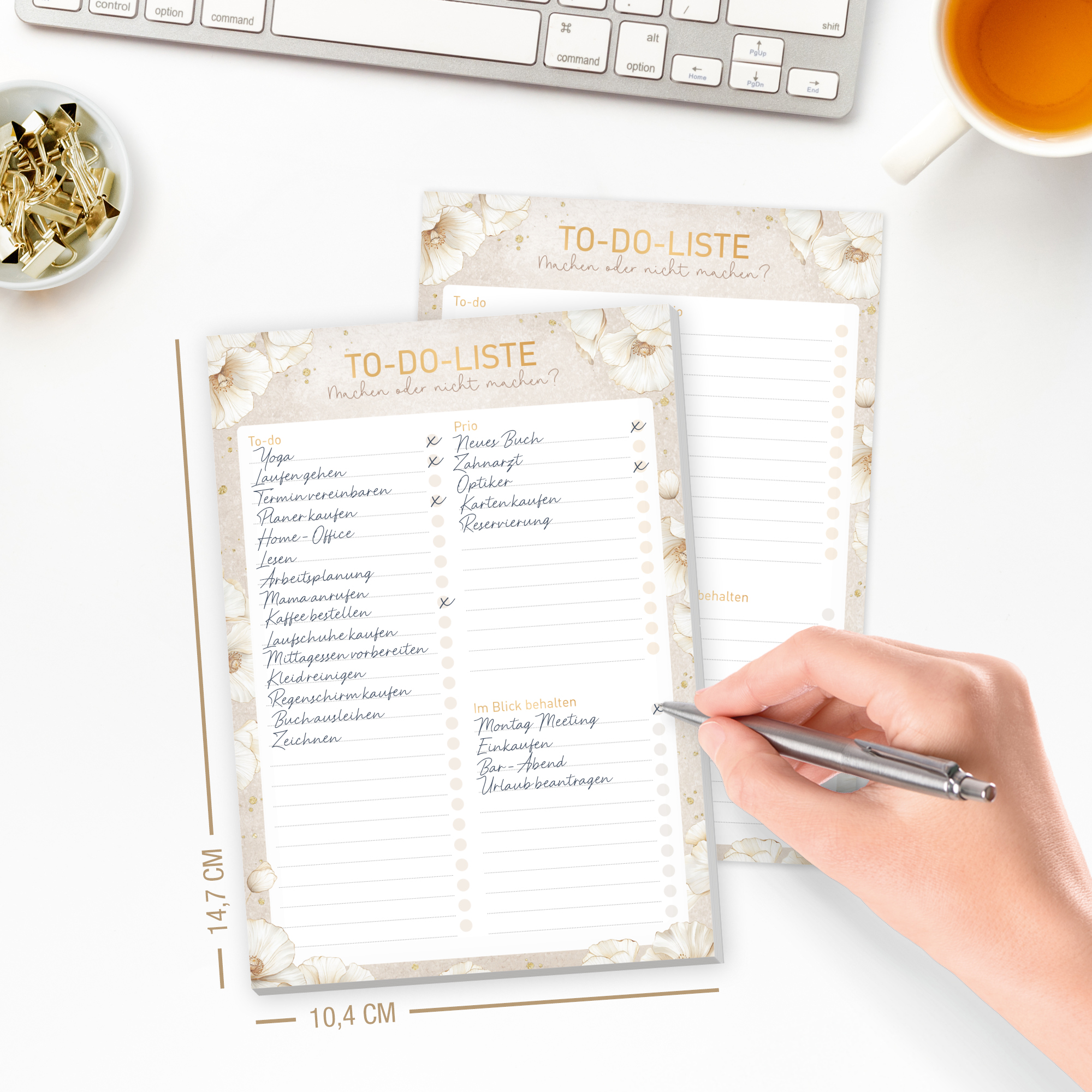Artikelbild 5 des Artikels “To-do Listen Block A5 [Golden Blossoms] “