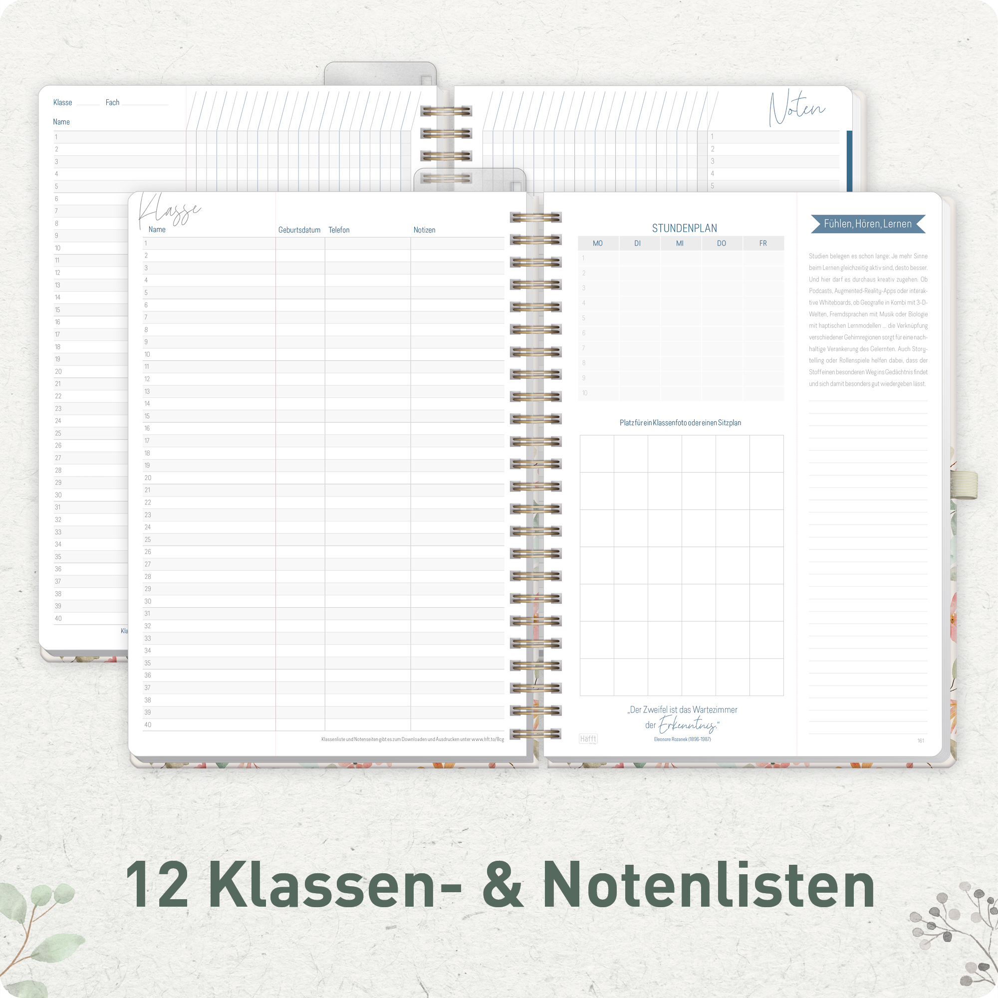 Artikelbild 5 des Artikels “Lehrer-Planer Maxi Deluxe A4+ 26/27 [Wild Blossoms] “