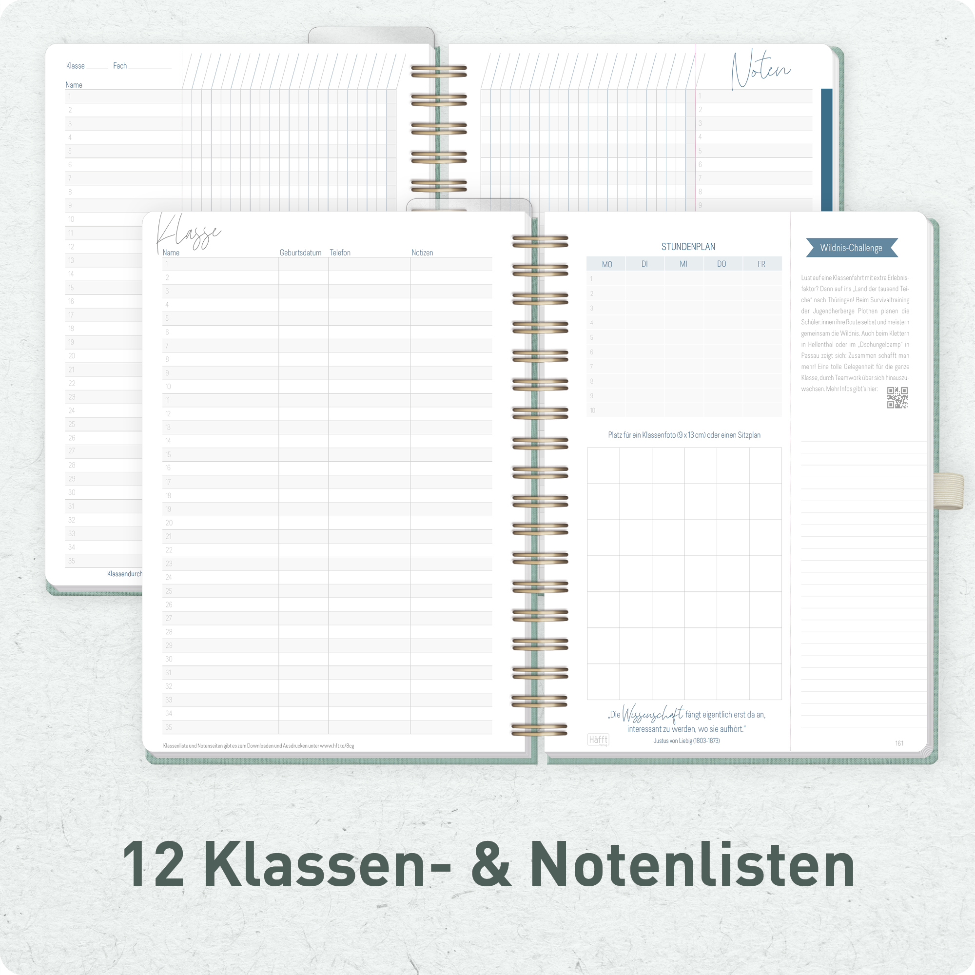 Artikelbild 5 des Artikels “Lehrer-Planer Deluxe A5+ 26/27 [Green Canvas] “