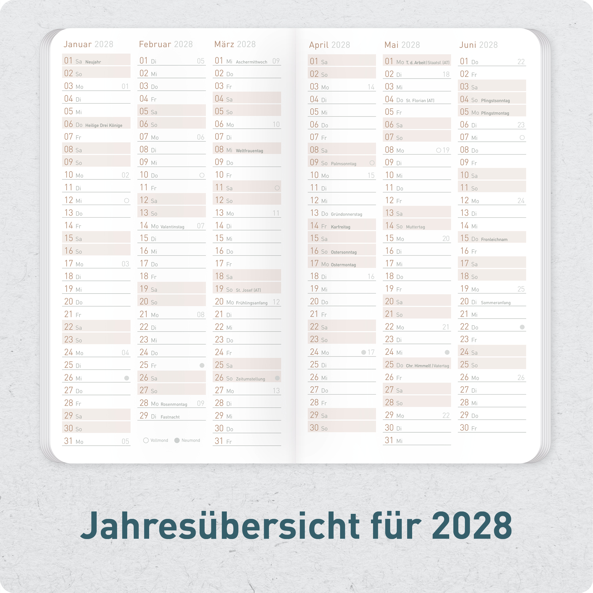 Artikelbild 5 des Artikels “Monatskalender 2026/2027 Square A6+ Taschenkalender [Black Edition] “