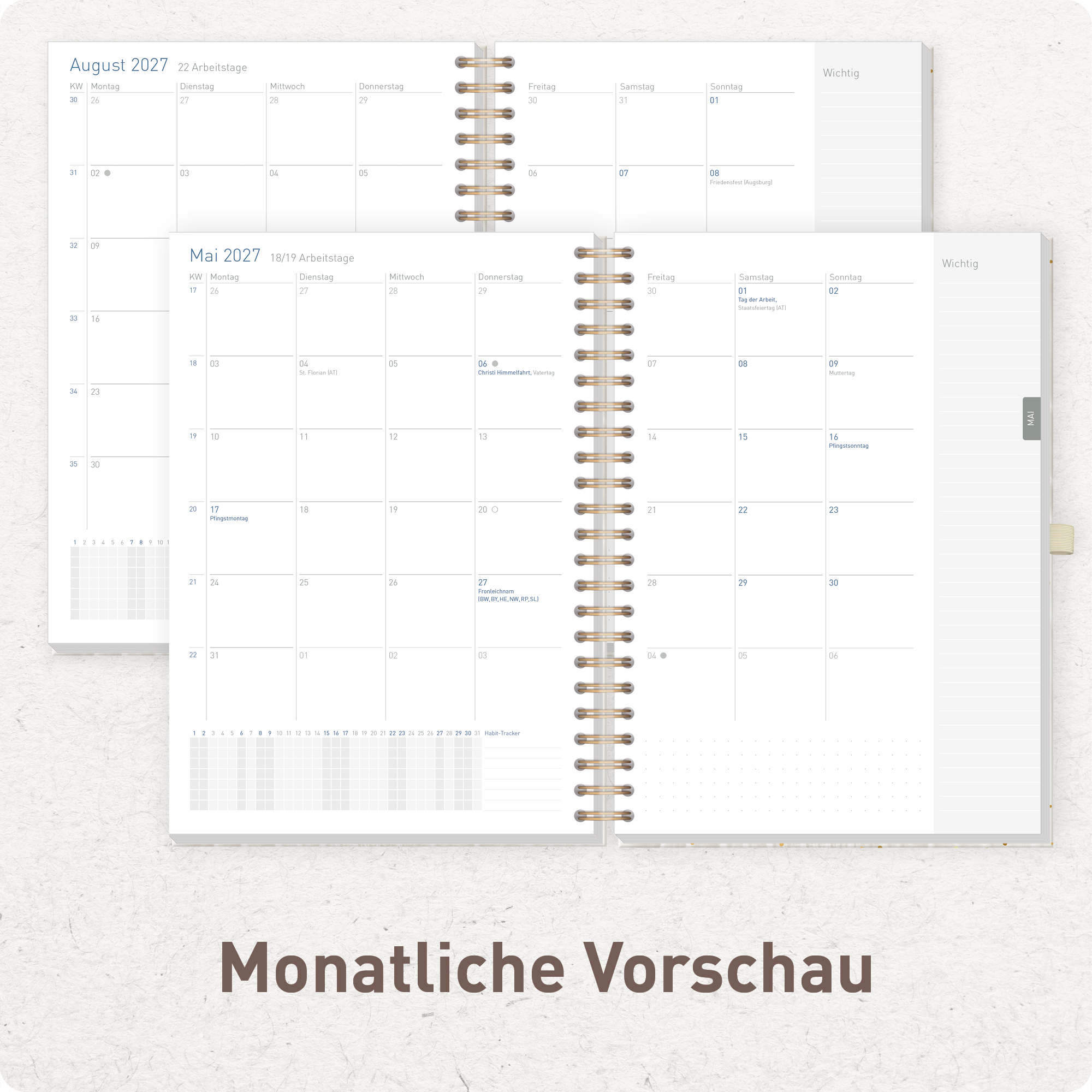 Artikelbild 5 des Artikels “Business-Timer Maxi A4 2027 [Sparkling Leaf] “