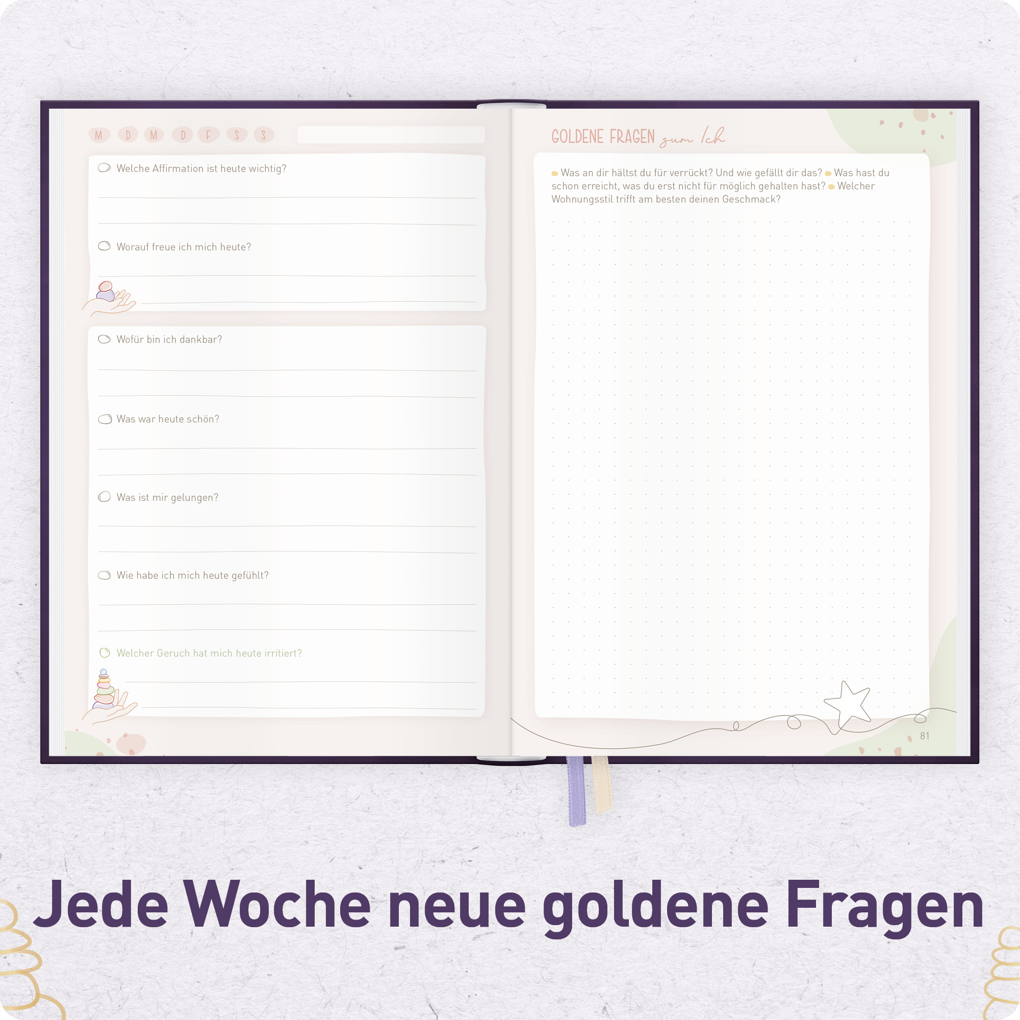 Artikelbild 5 des Artikels “paper&you Das 7-Fragen-Tagebuch A5 für 6 Monate [In Balance] “