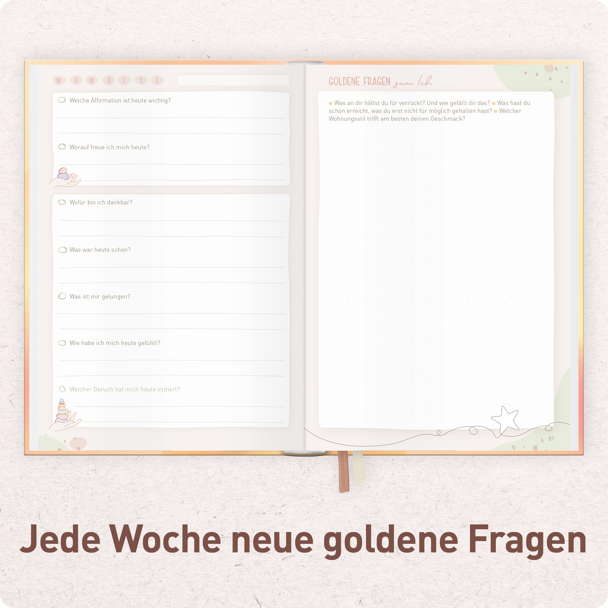 Artikelbild 5 des Artikels “paper&you Das 7-Fragen-Tagebuch A5 für 6 Monate [My Emotions] “