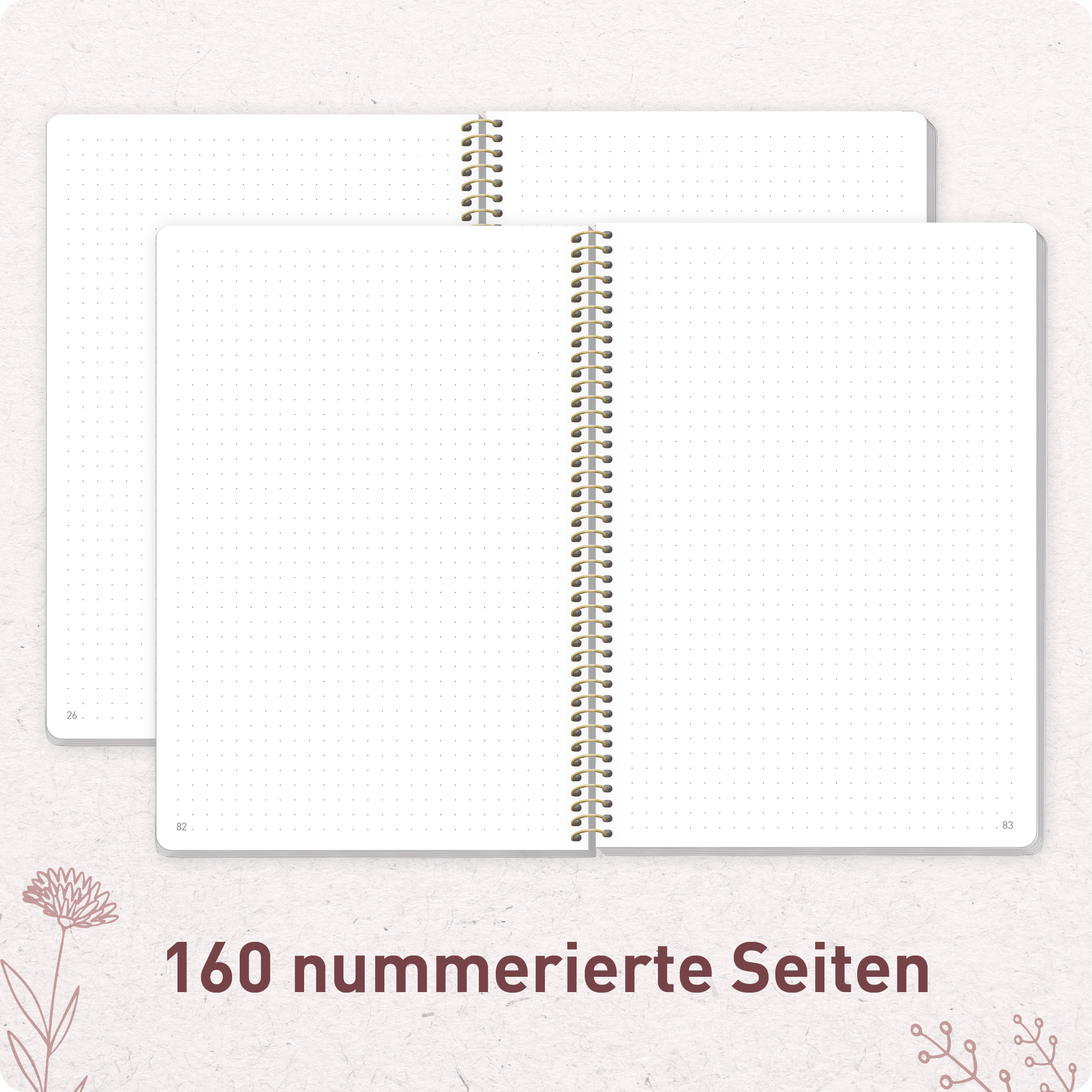 Artikelbild 5 des Artikels “College-Journal dotted A5 [Fine Flowers rosé] “