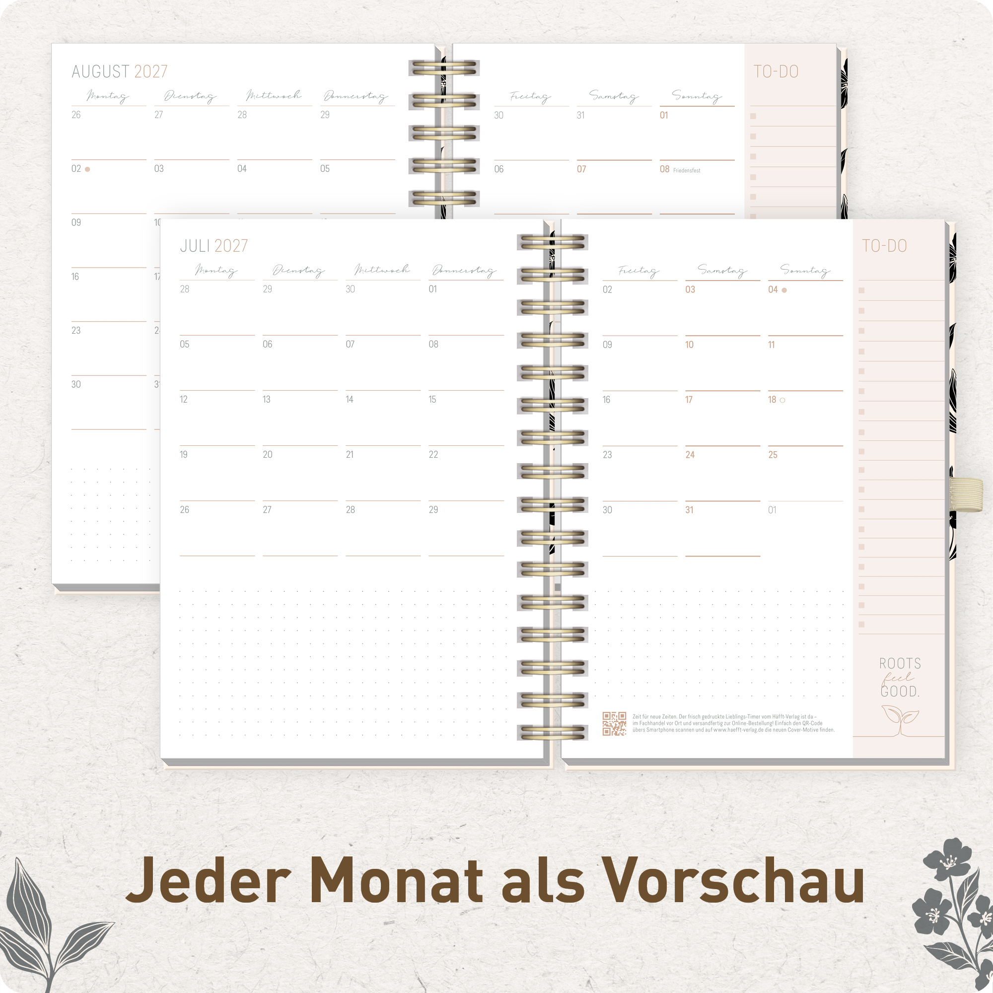 Artikelbild 5 des Artikels “Lieblings-Timer Deluxe A5 2026/2027 [Black Flower] “