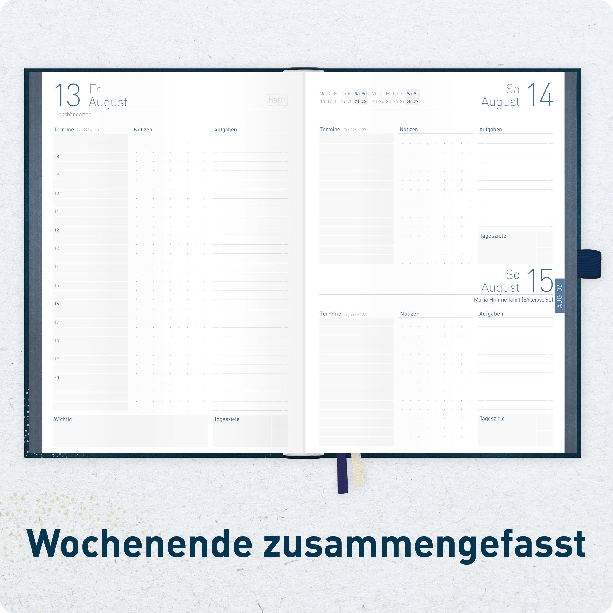 Artikelbild 5 des Artikels “Organizer Day by Day Deluxe A5 2027 [Golden Earth] “